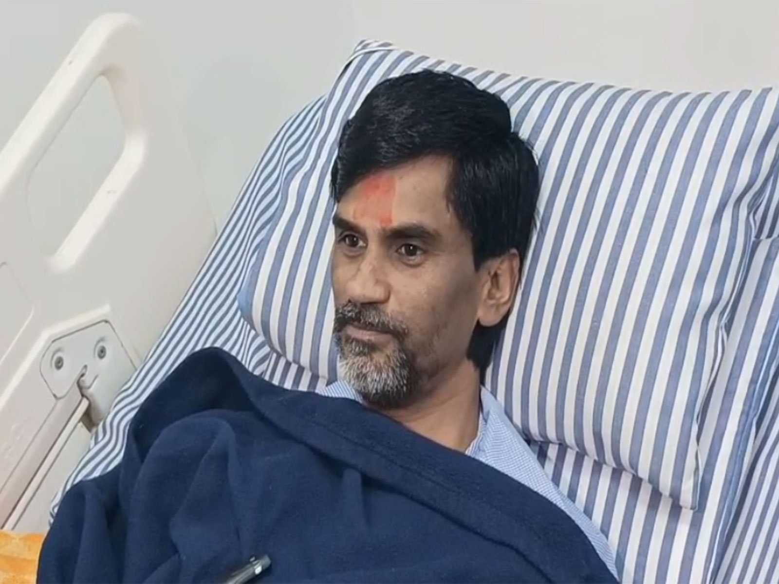 Maratha quota activist Manoj Jarange Patil (Photo/ANI)