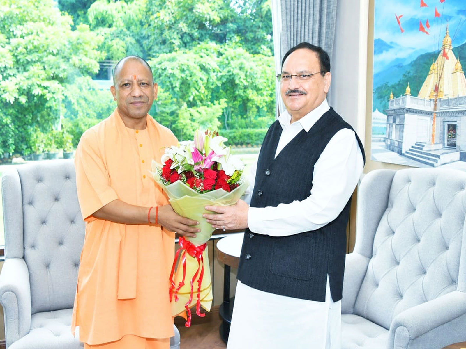 UP CM Yogi Adityanath meets Union Minister JP Nadda in national capital (Photo: X/@myogiadityanath)