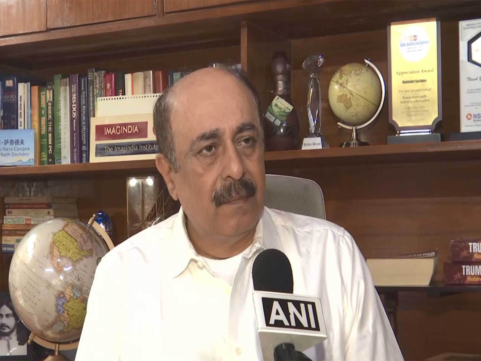 Foreign affairs expert Robinder Sachdev (Photo/ANI)