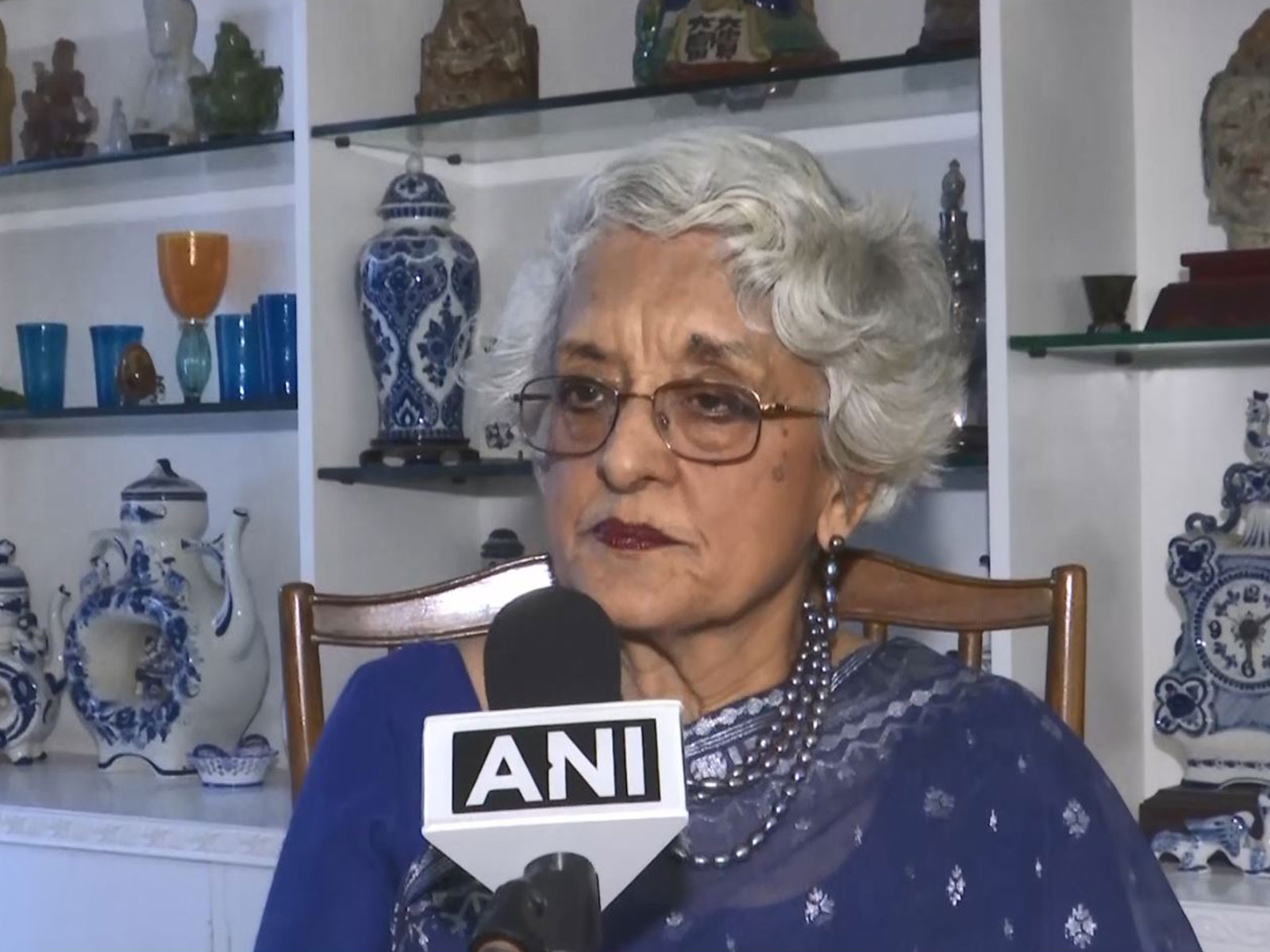 Former diplomat Veena Sikri (Photo/ANI)