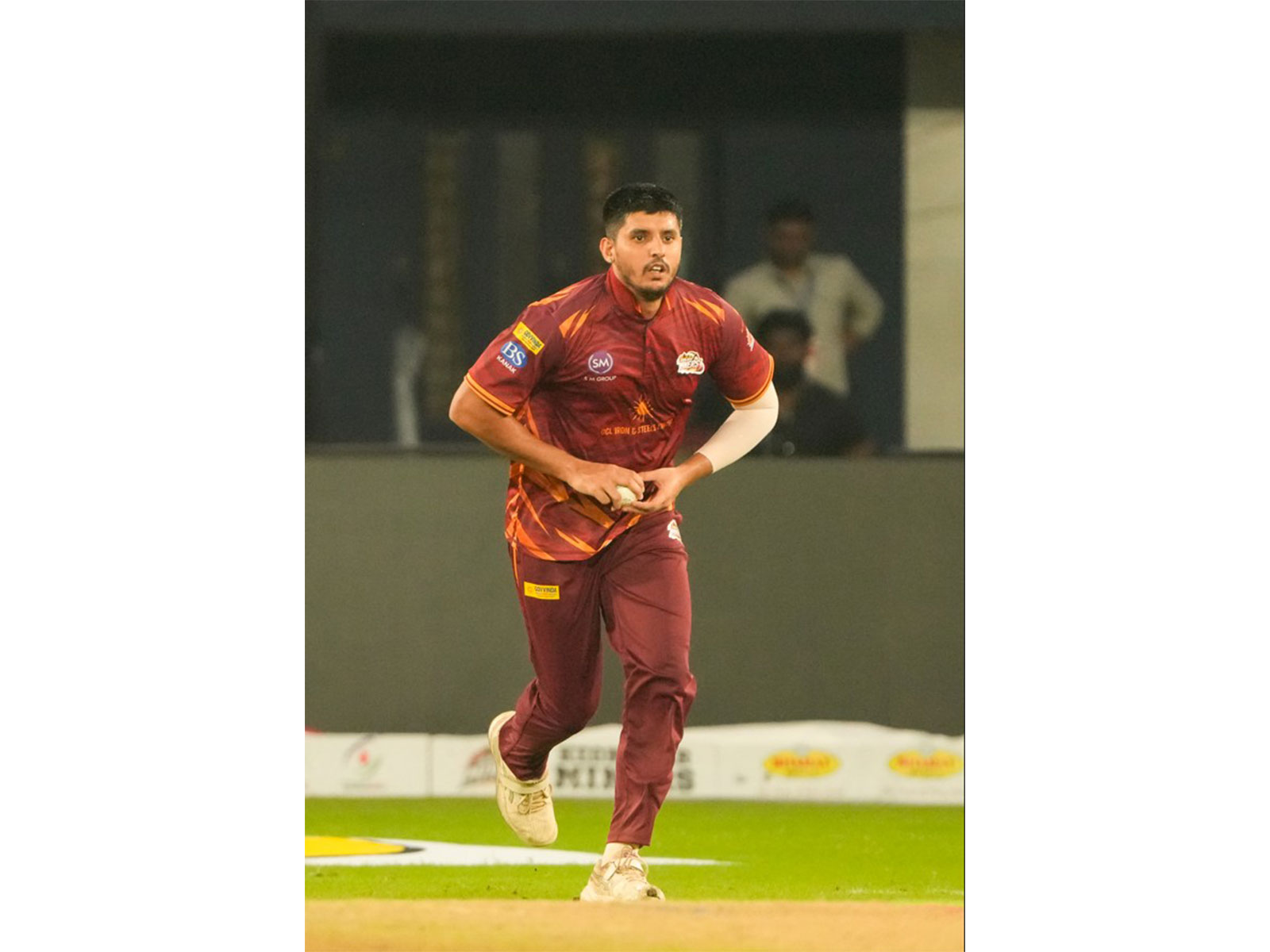 Keonjhar Miners' pacer Vageesh Sharma in action during Odisha T20 League CM Trophy (Image: Odisha T20 League CM Trophy)