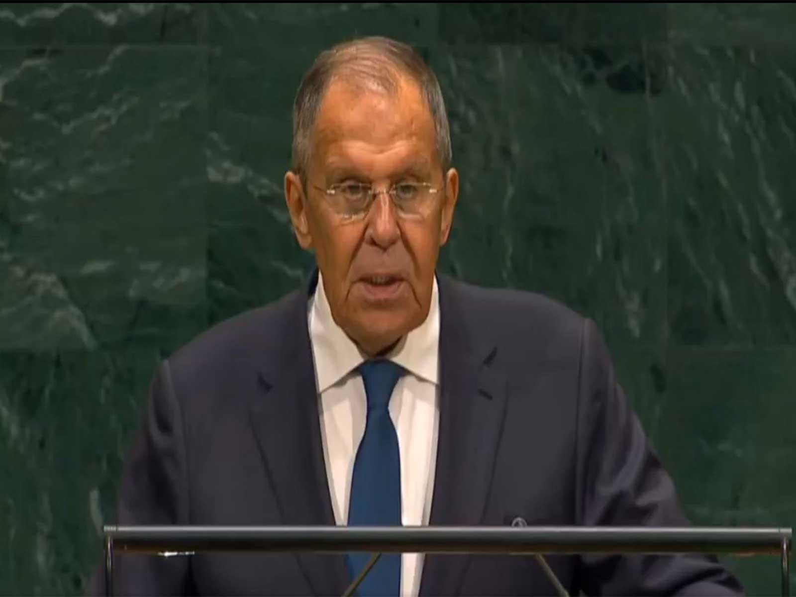 Russian Foreign Minister Sergey Lavrov addresses the United Nations General Assembly in New York (Photo/UNGA YouTube)