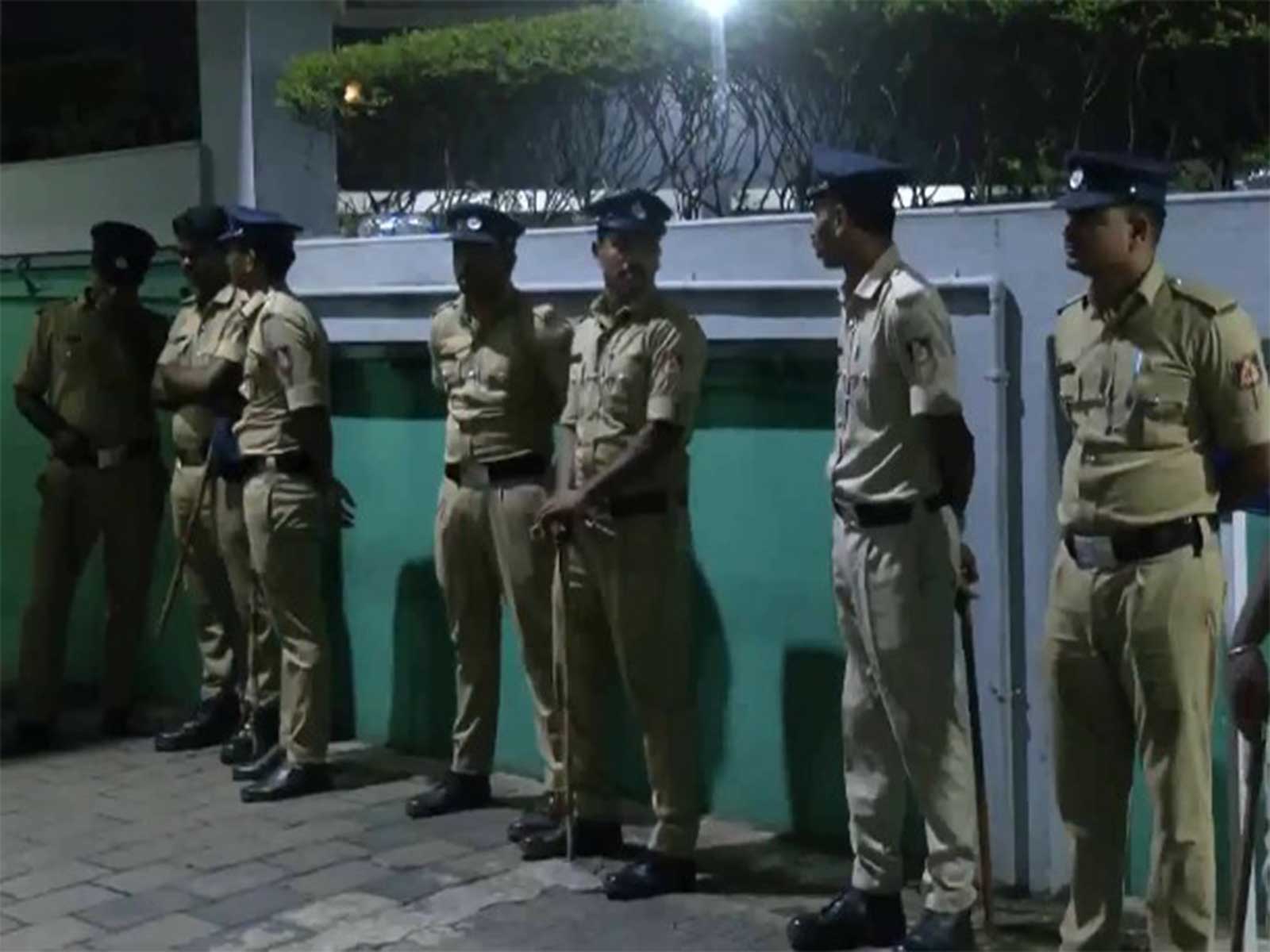 Police outside the hospital (Photo/ANI)