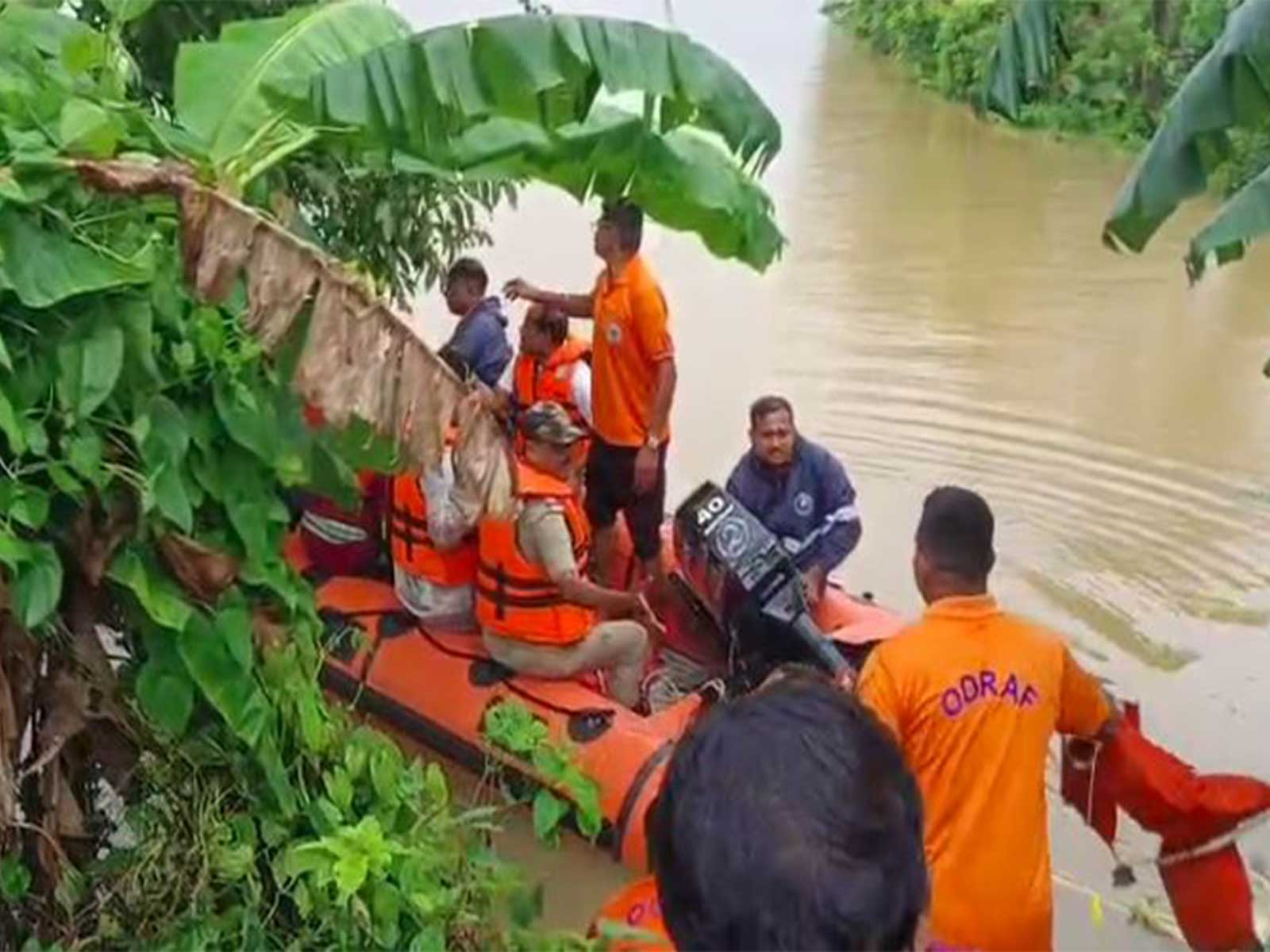 ODRAF team at the flood site (Photo/ANI)
