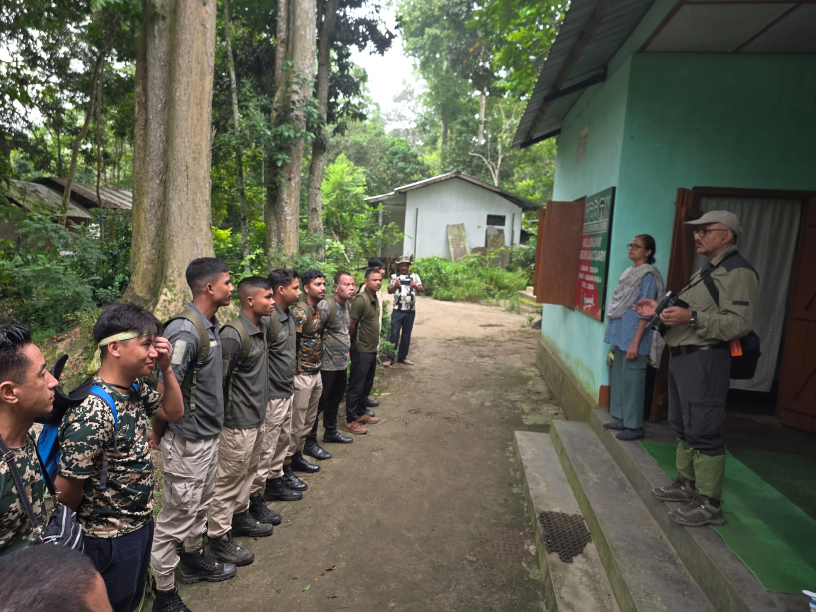 A training programme in  Hollongapar Gibbon Sanctuary (Photo/ANI) 
