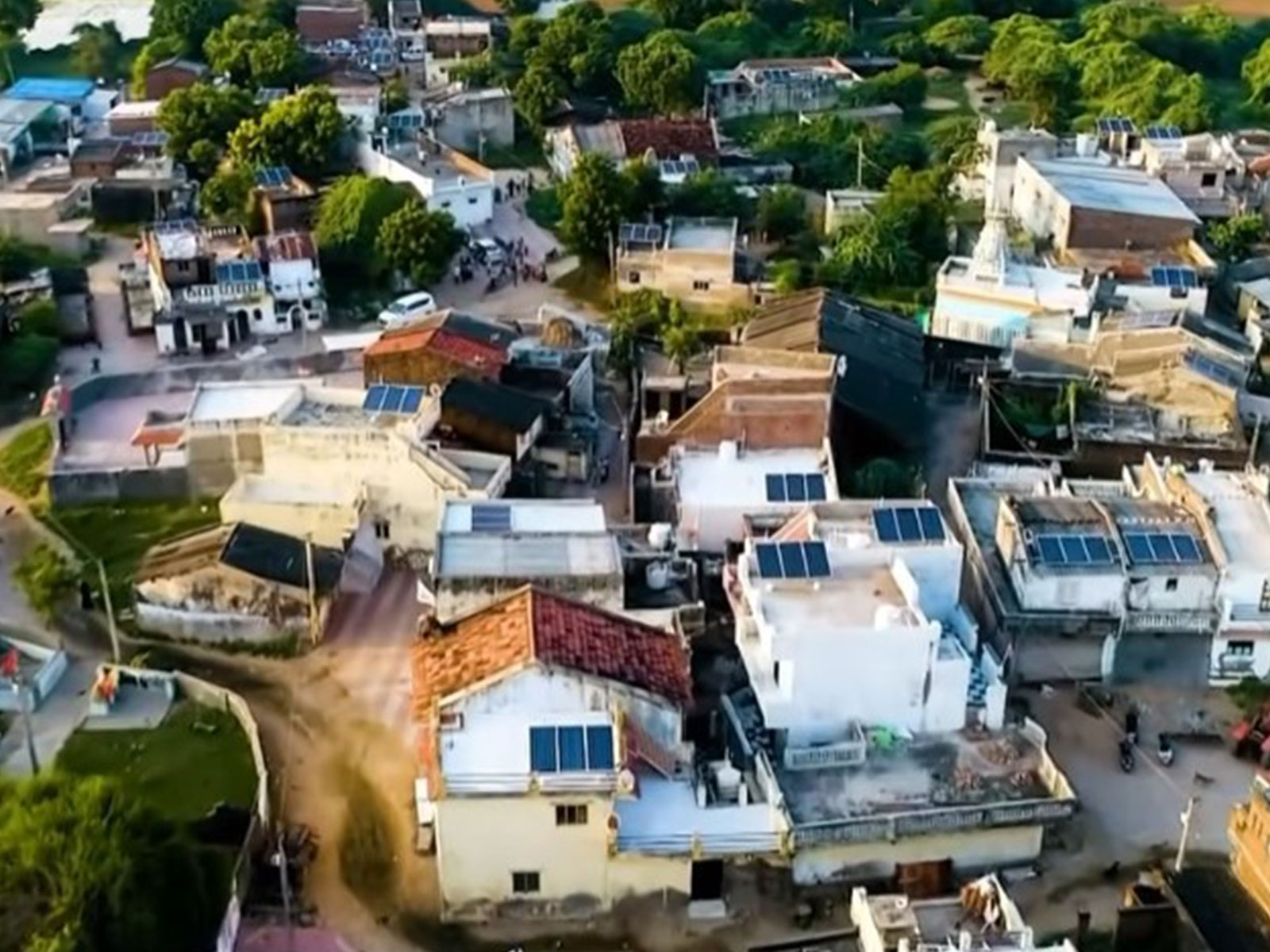 India's first Solar village in Modhera's gujarat (Photo/Narendra Modi on Youtube)