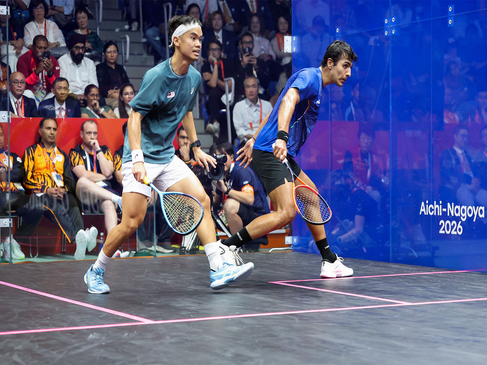 India's squash player Abhay Singh in men's singles final in Japan. (Photo: ANI)