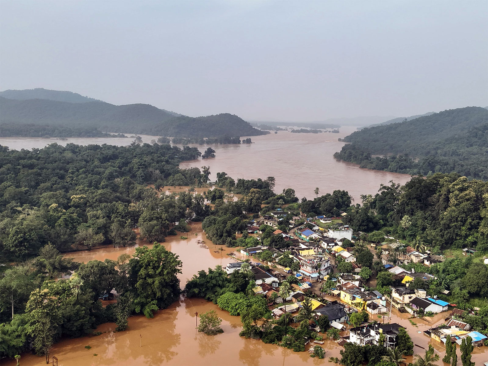 Heavy rainfall triggered a flood-like situation in Gadchiroli (File Photo/ANI)