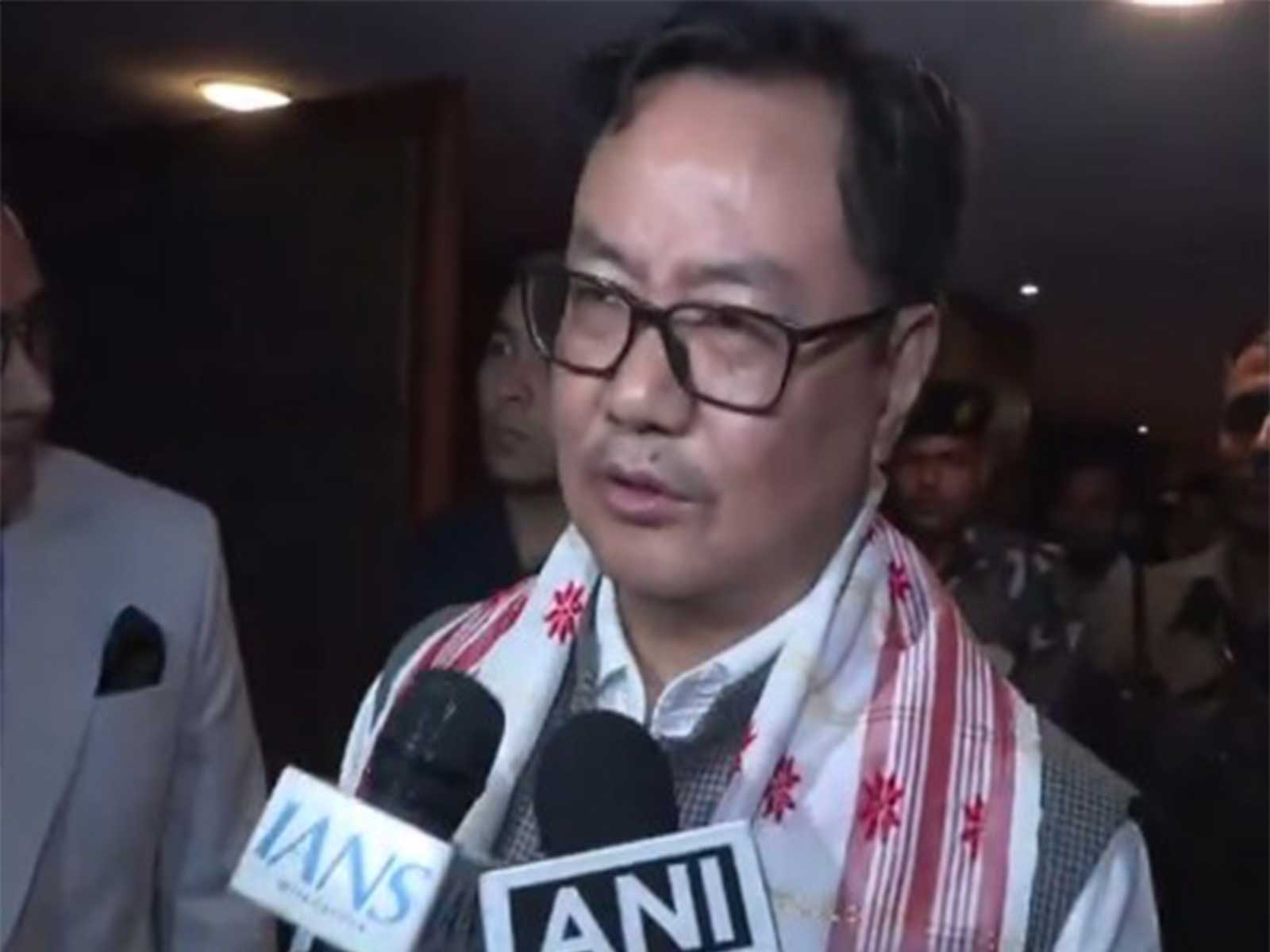 Union Parliamentary Affairs Minister Kiren Rijiju (Photo/ANI)