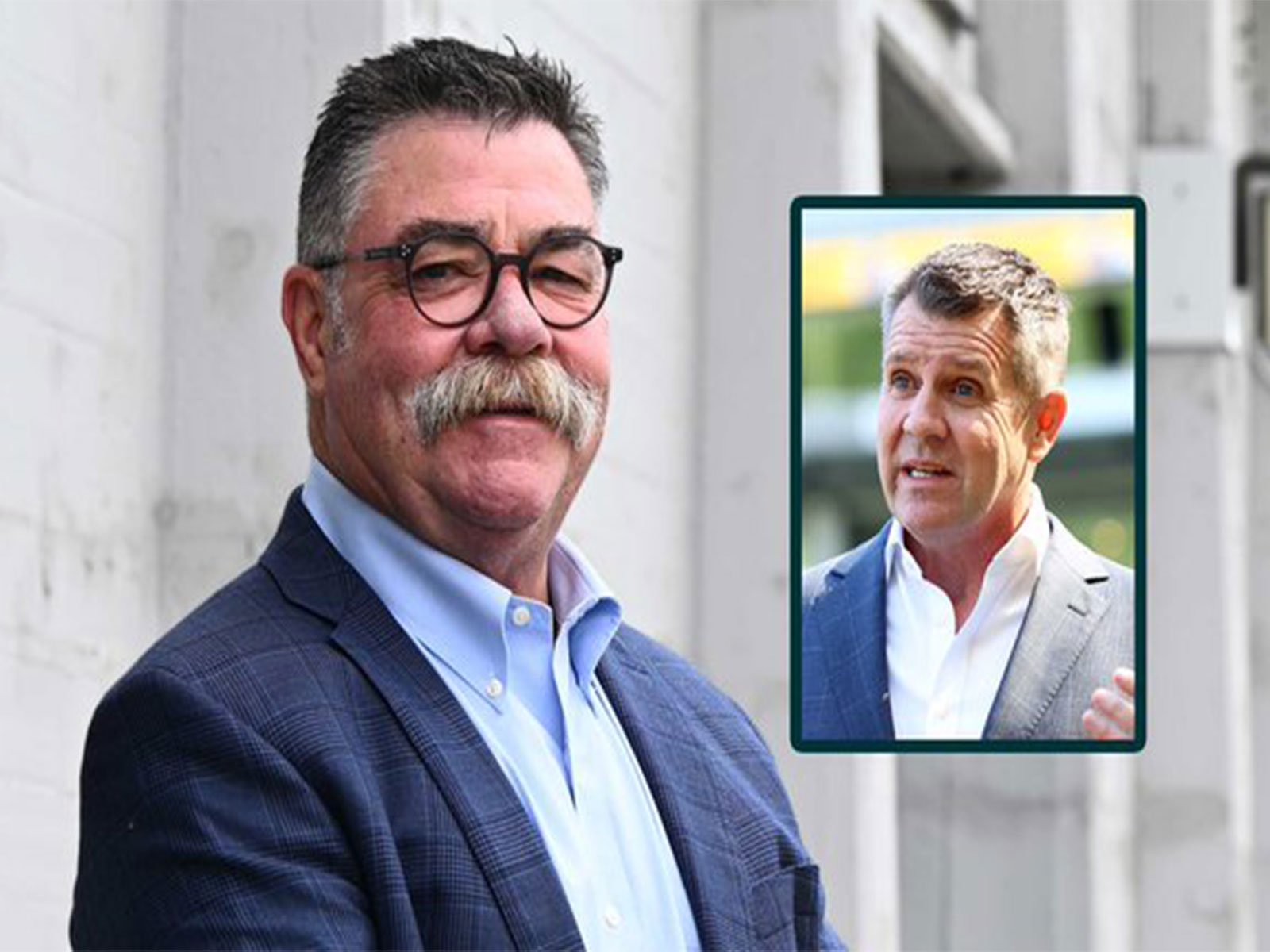 David Boon (L) and Mike Baird. (Photo: X/ @cricketcomau)