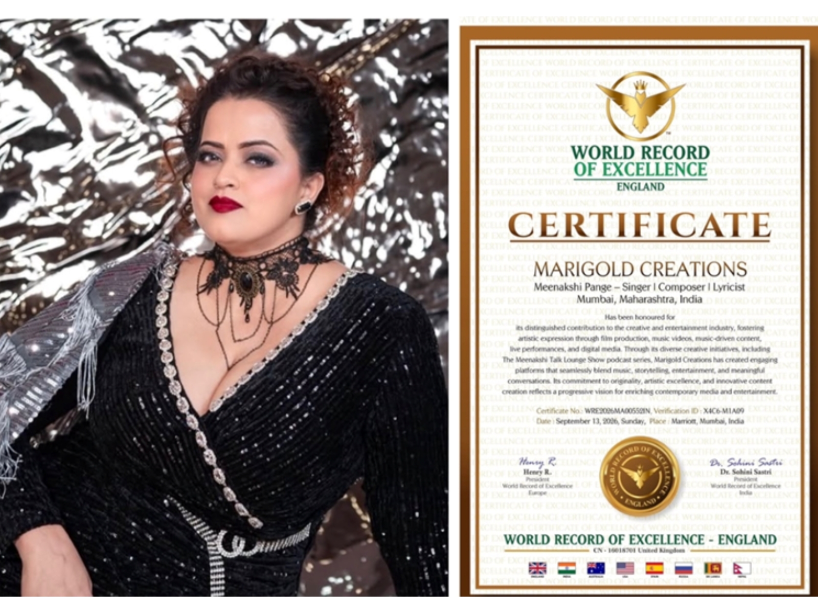 ‘I Love You’ Song: Vishal Kapoor, Dolphin Dubey and Meenakshi Pange Honoured for Their Contributions