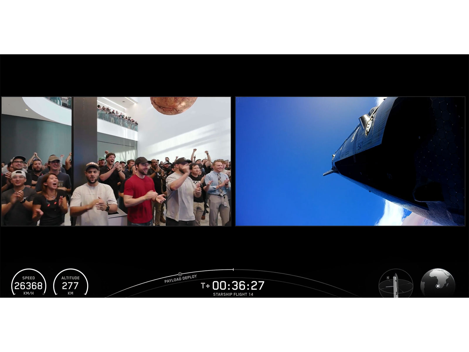 Space X Starship successfully launches 26 Starlink V3 Satellites into Space (Photo/SpaceX)