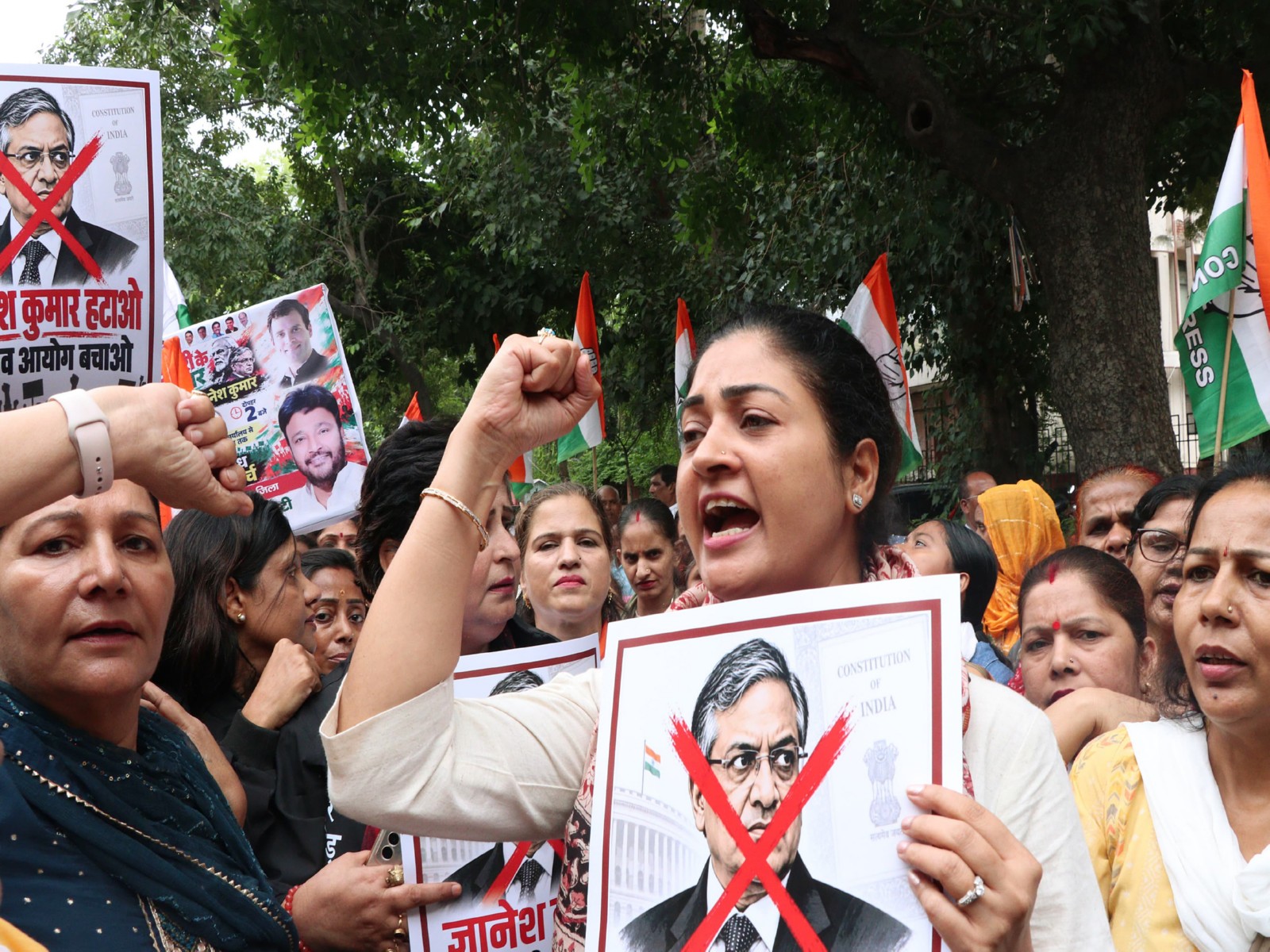 Delhi Congress Workers Protest in New Delhi (File Photo/ANI)