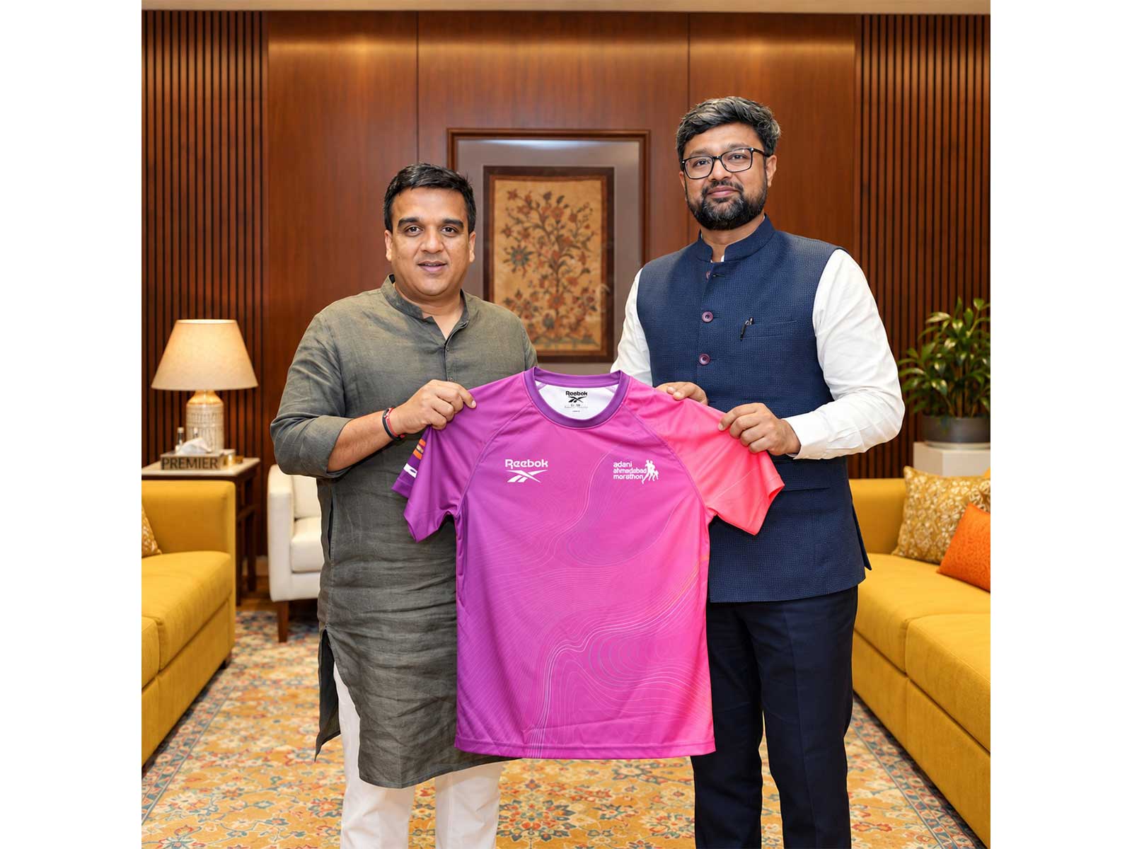 Gujarat Deputy Chief Minister Harsh Sanghavi (L). (Photo/Gujarat CMO)