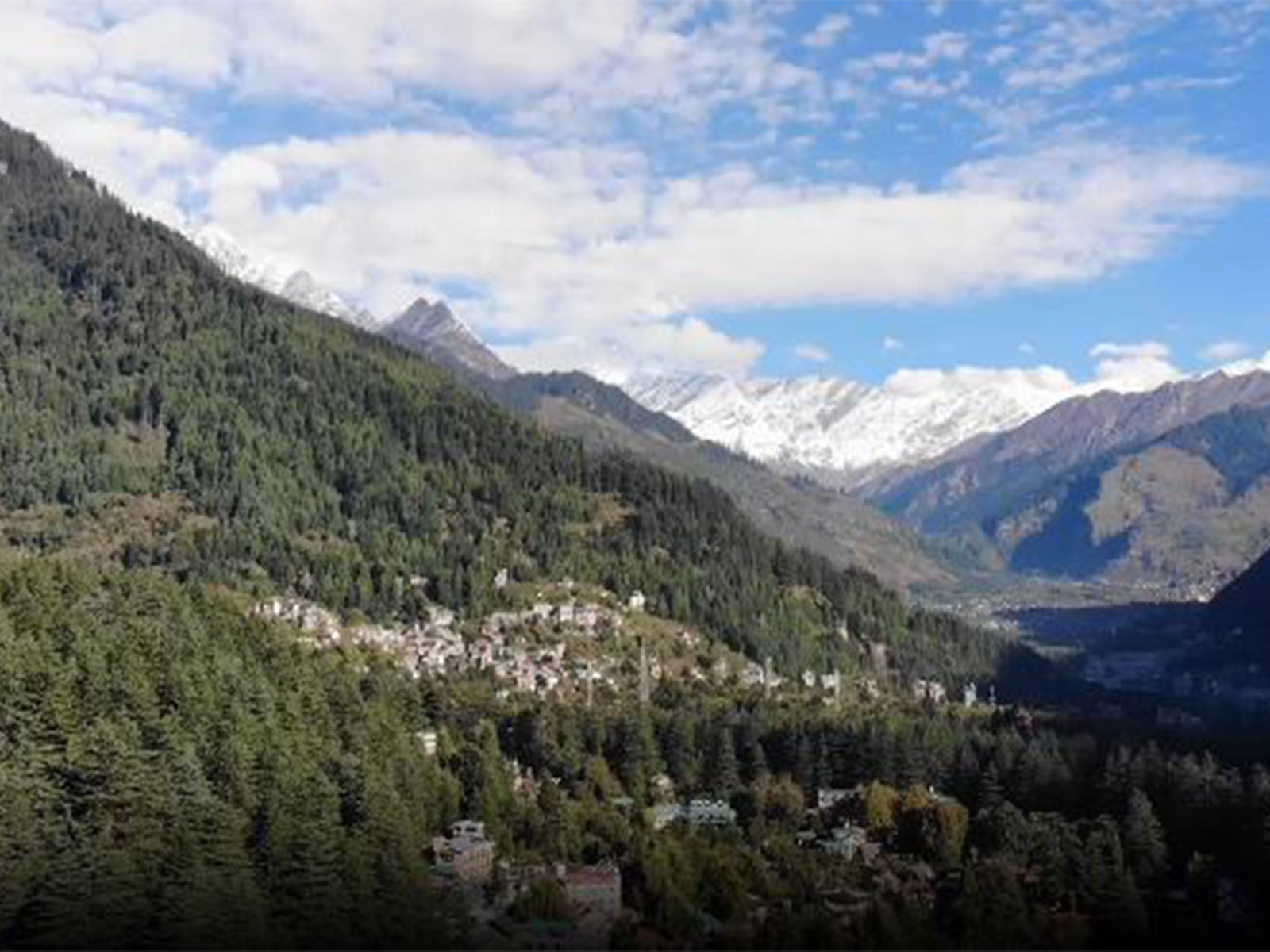 Fresh snow drone visuals (Photo/ANI)