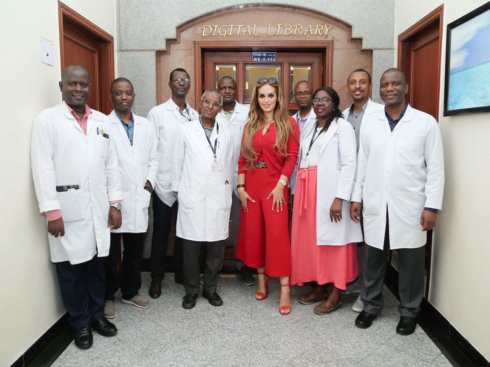 Dr. Rasha Kelej, CEO of Merck Foundation with their Alumni.
