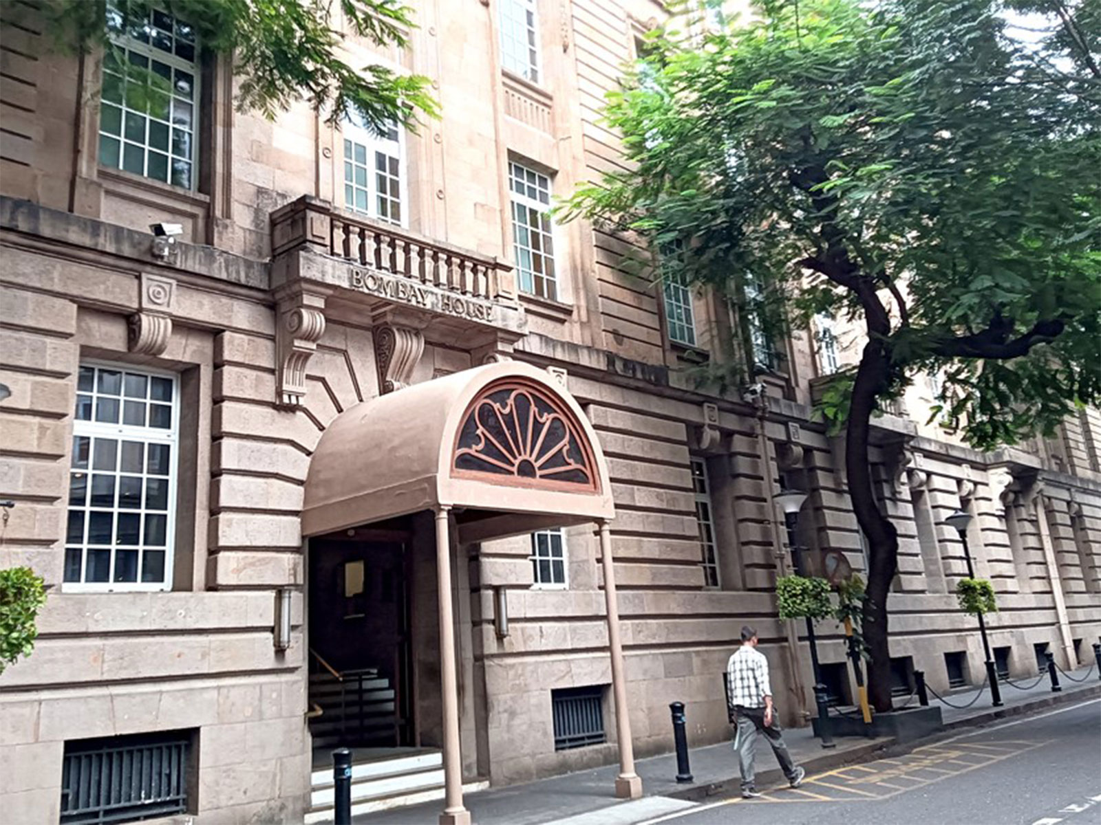 A view of Tata Group headquarters Bombay House. (Photo-ANI)