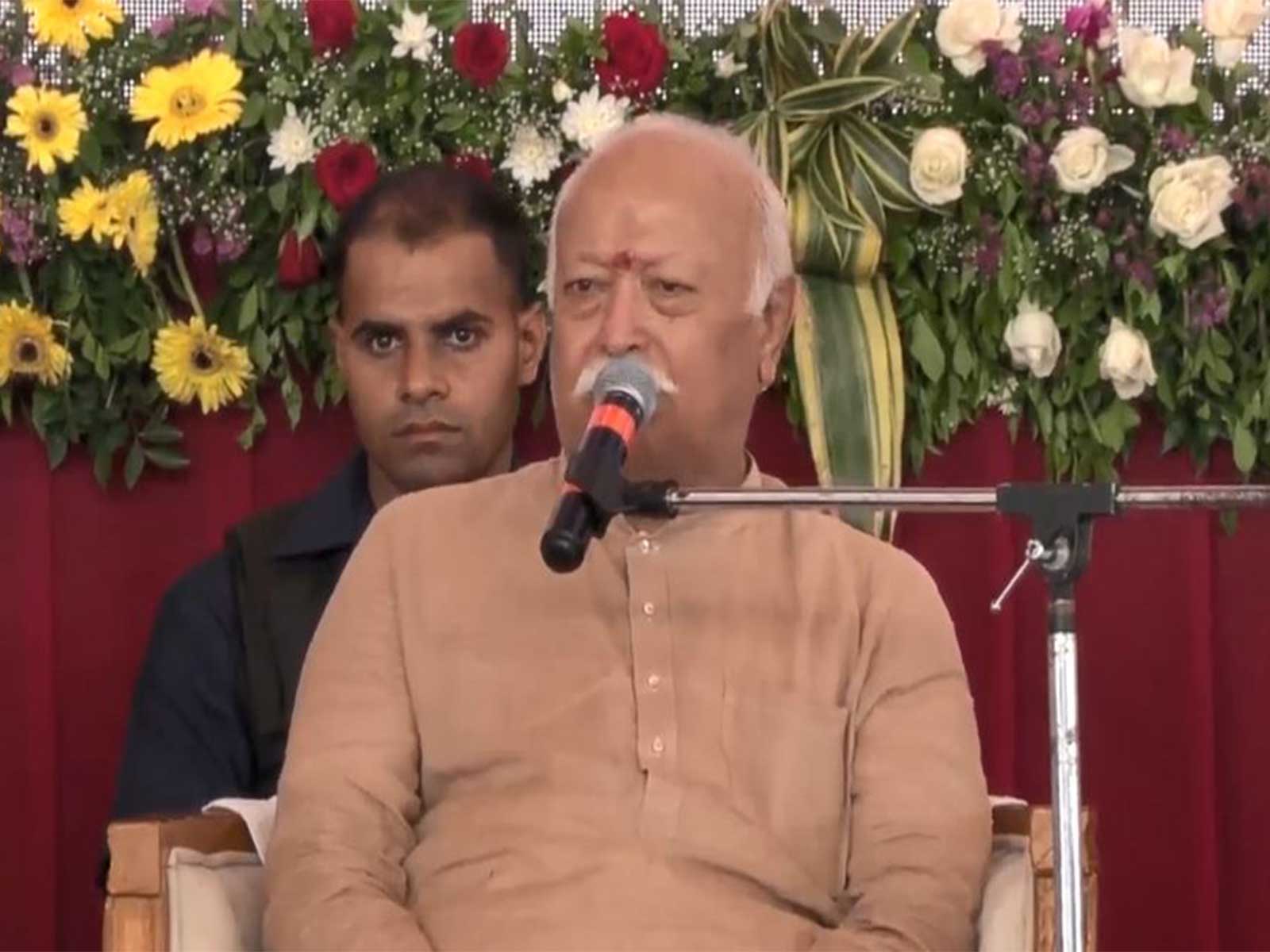  RSS chief Mohan Bhagwat (Photo/ANI)