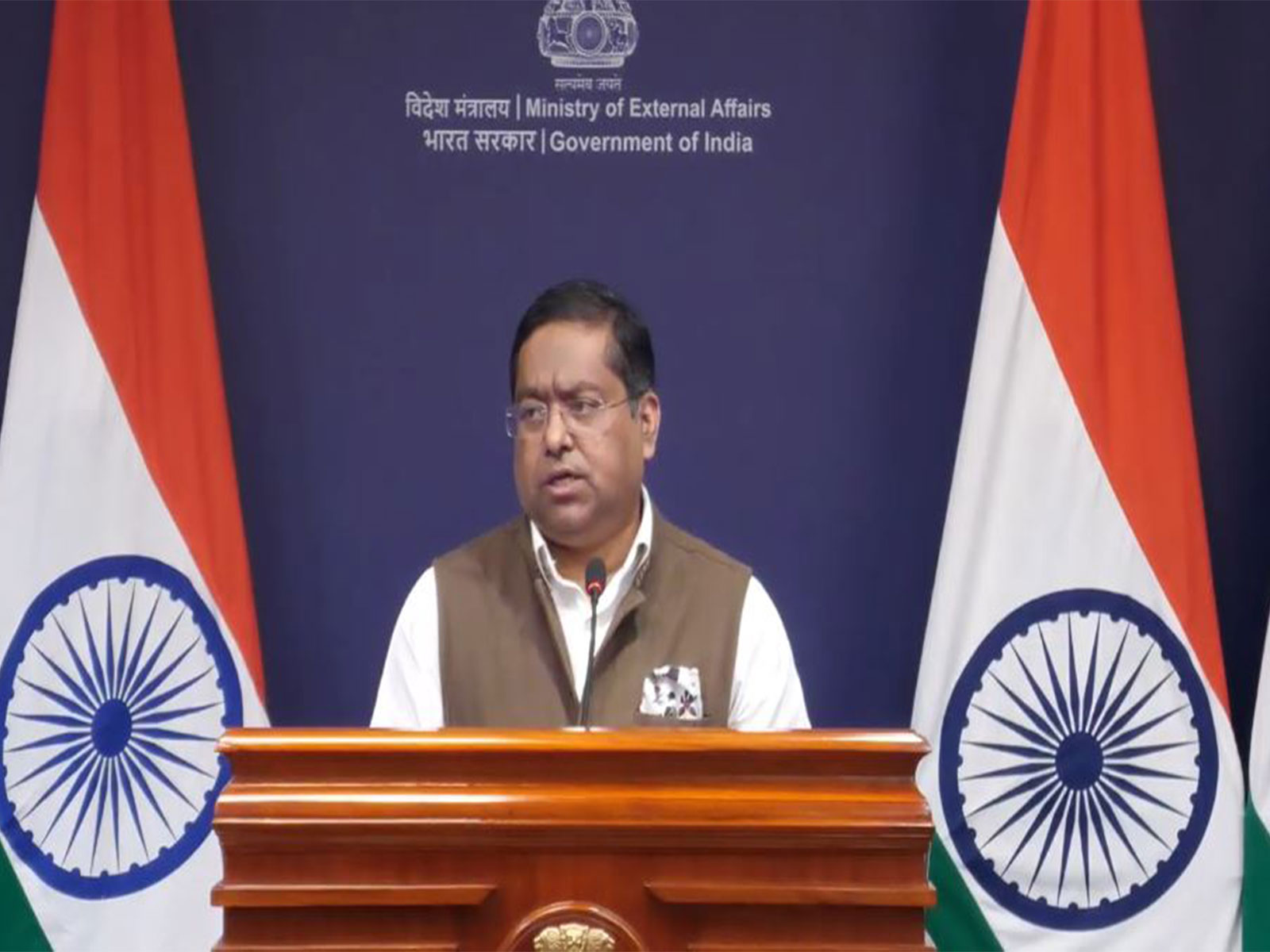 Ministry of External Affairs Spokesperson Randhir Jaiswal (Photo/Youtube@MEAIndia)