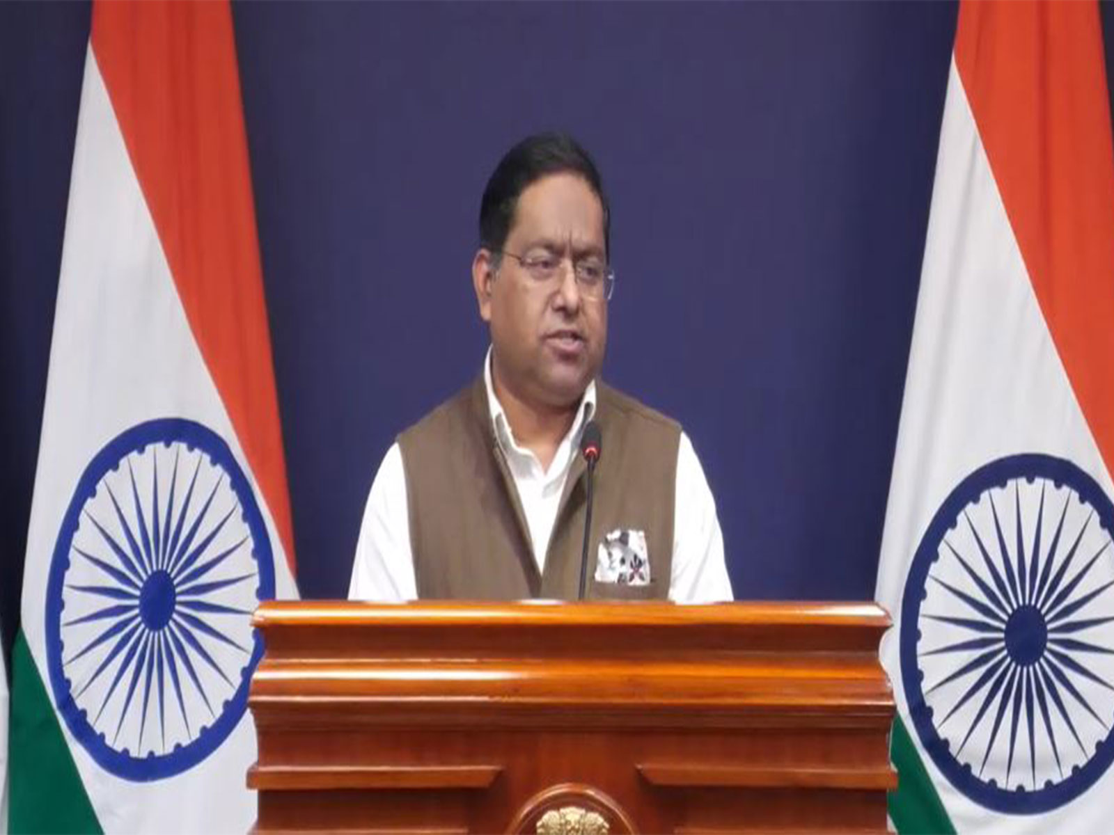 Ministry of External Affairs Spokesperson Randhir Jaiswal (Photo/Youtube@MEAIndia)