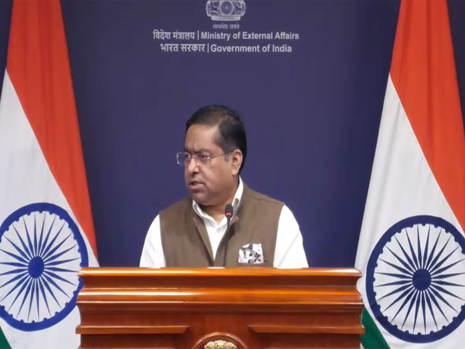 Ministry of External Affairs Spokesperson Randhir Jaiswal (Photo/Youtube@MEAIndia)
