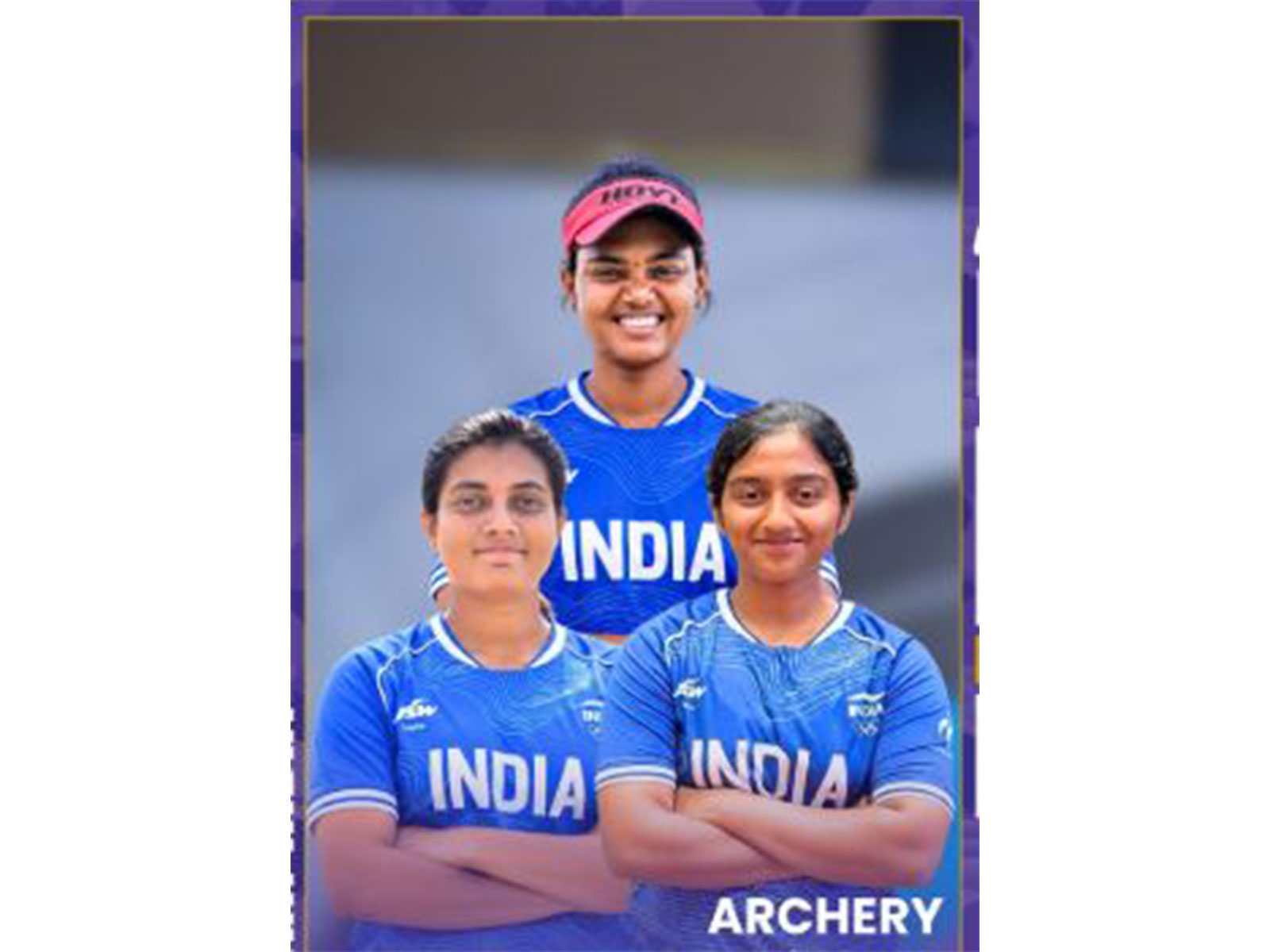 The Indian women's compound archery team. (Photo: @SAIMedia X)