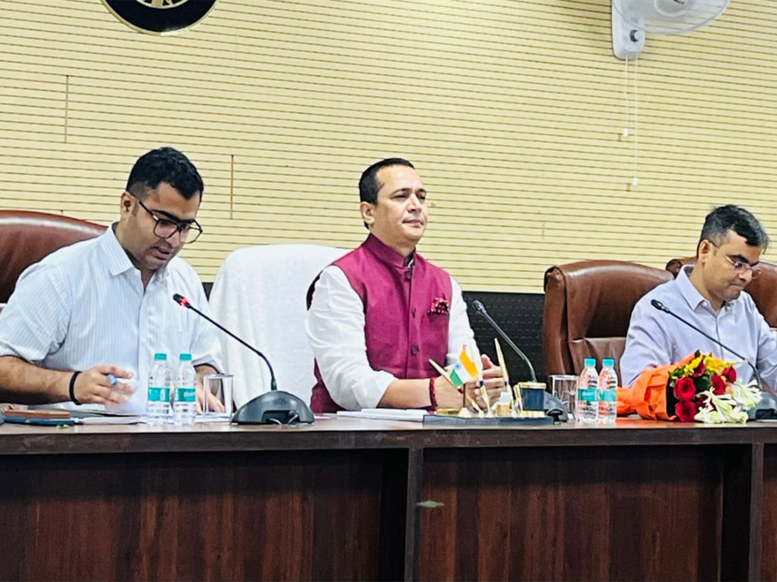 Development work meeting under UP Nodal Officer (Photo/ANI)