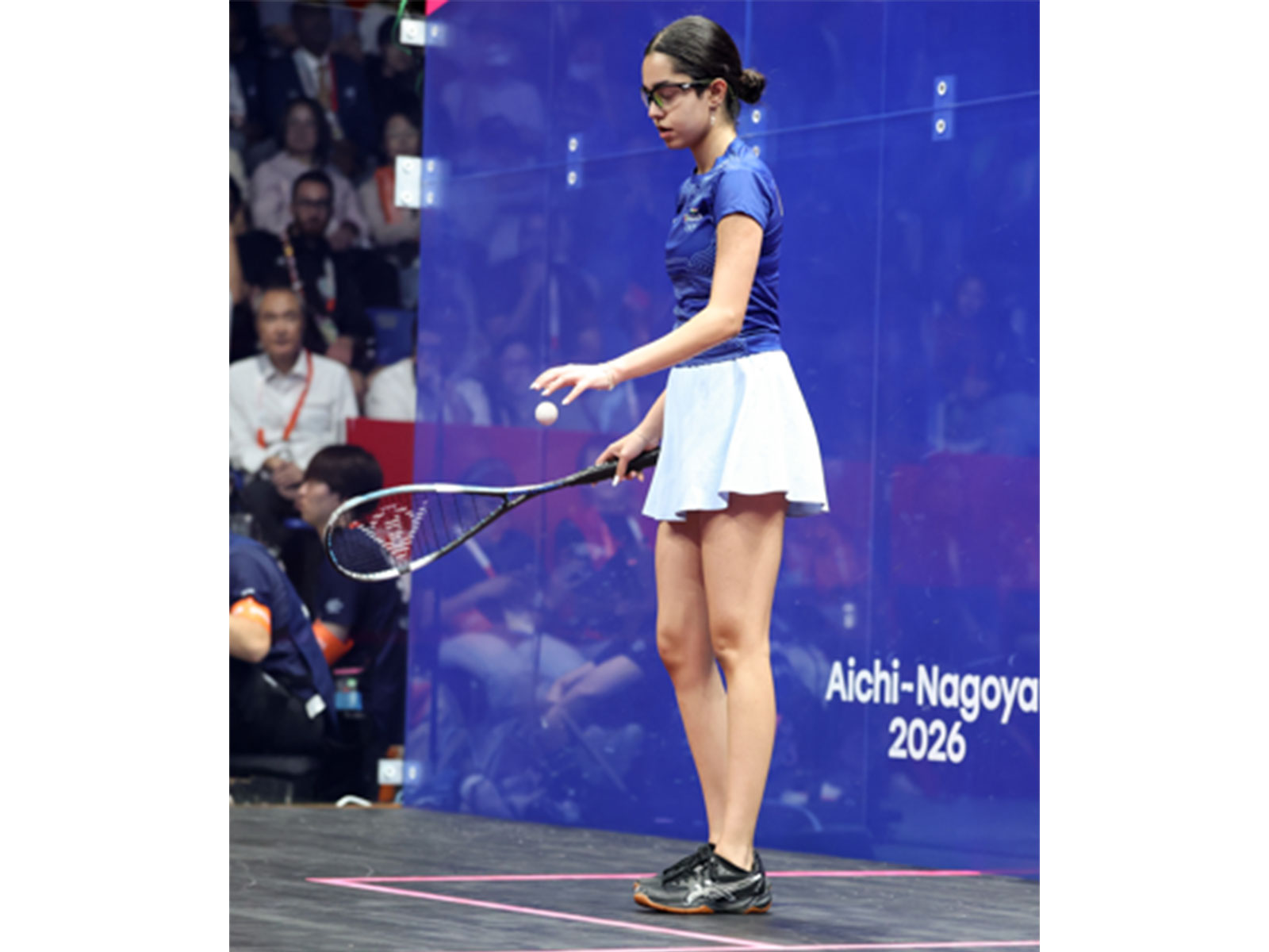 Anahat Singh in action (Photo: ANI)