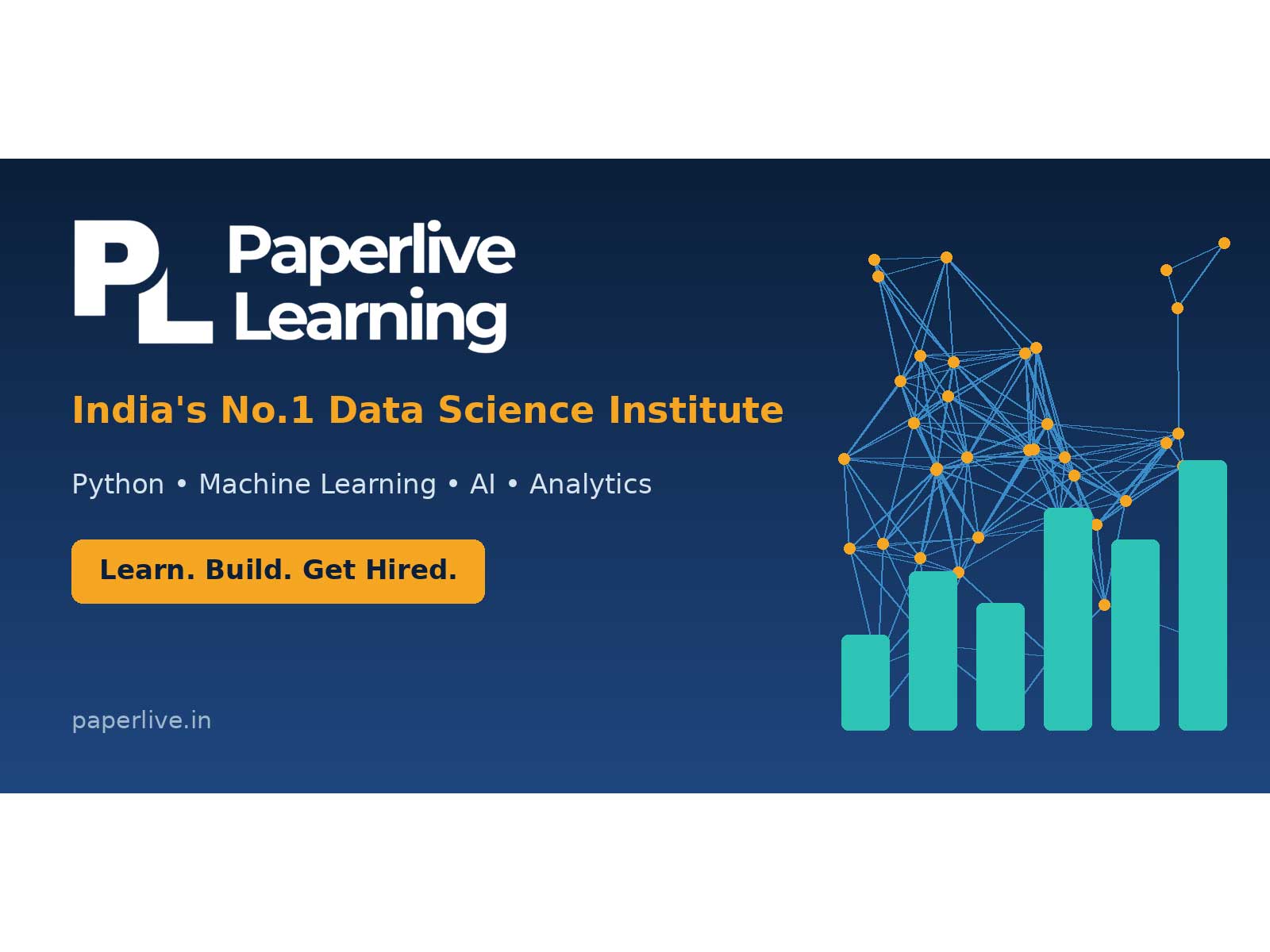 Paperlive Learning Sets the Benchmark as India's No.1 Data Science Institute