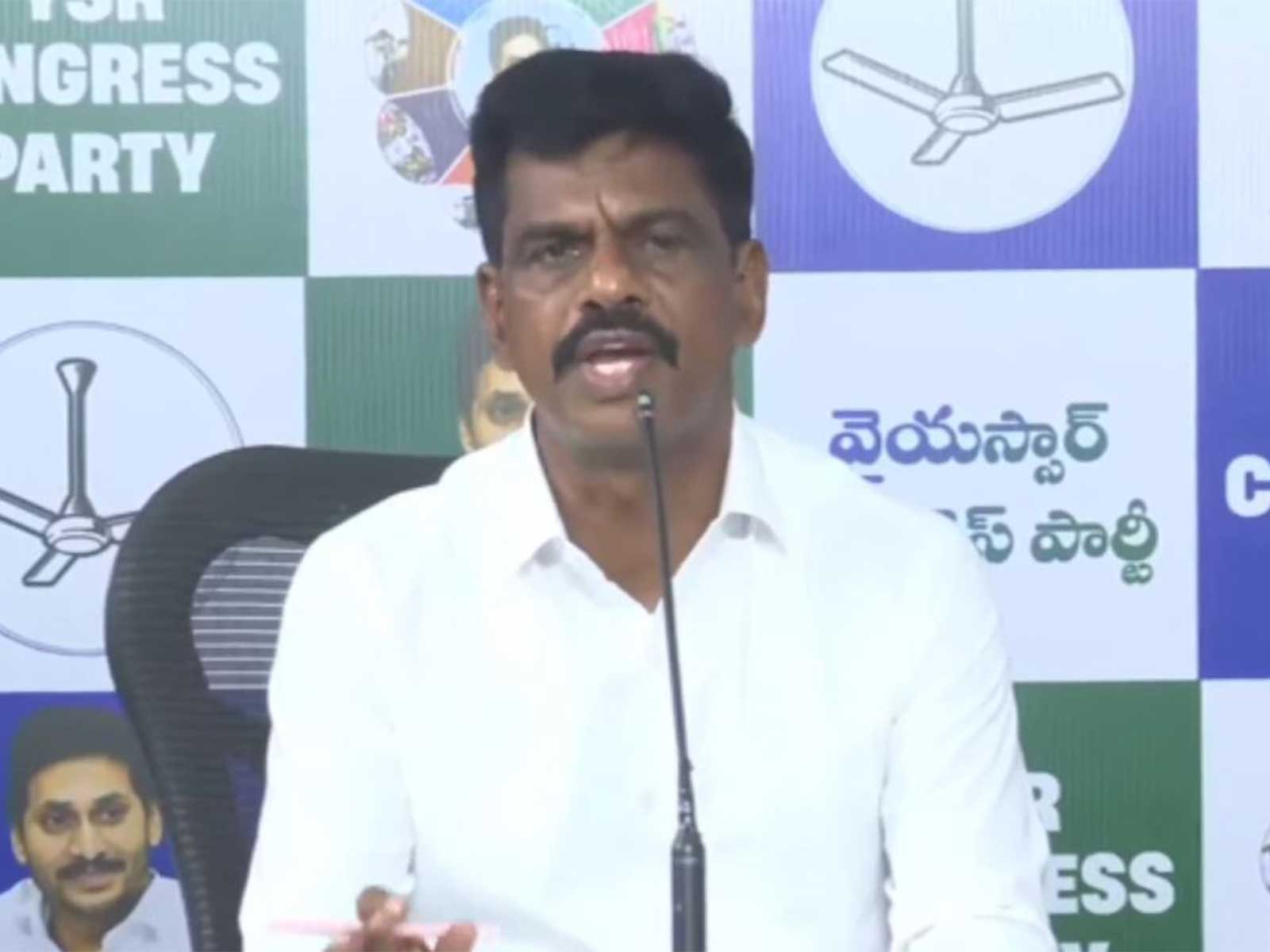 YSRCP spokesperson and former MP Gorantla Madhav (Photo/ ANI)