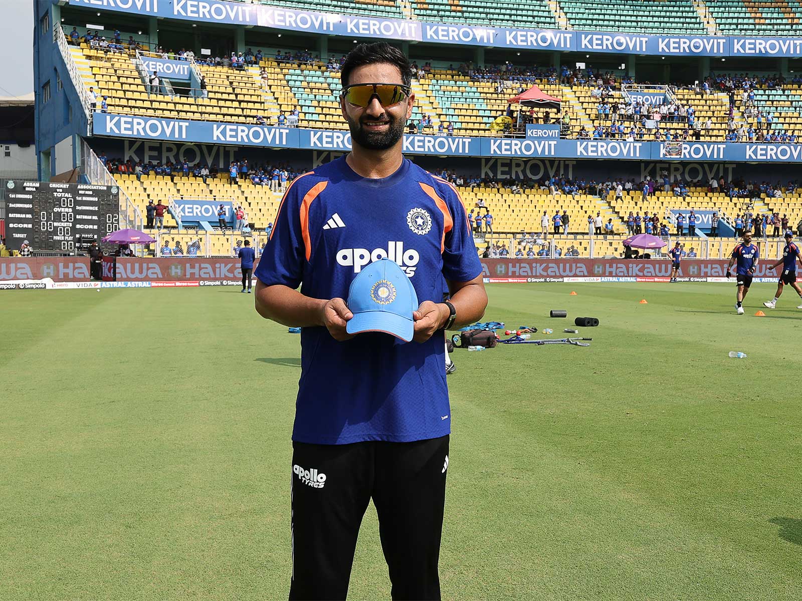 Auqib Nabi (Photo/X@BCCI)