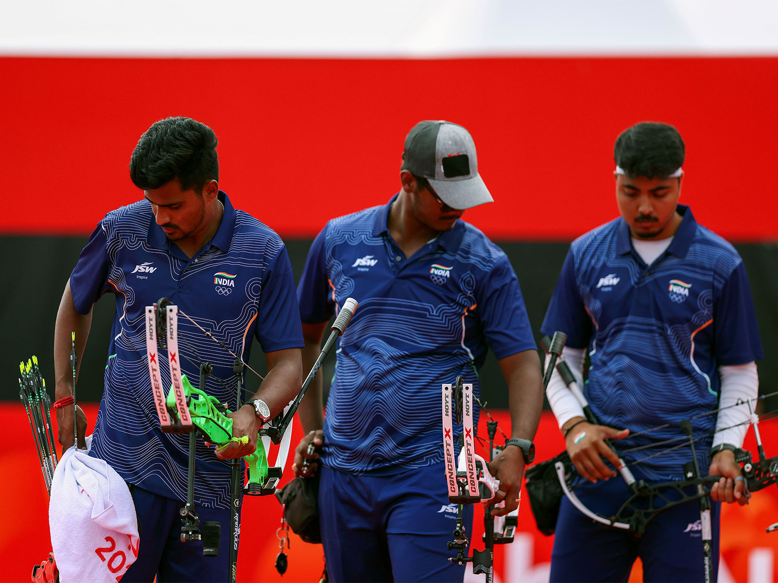 The Indian men's archery team. (Photo: ANI)