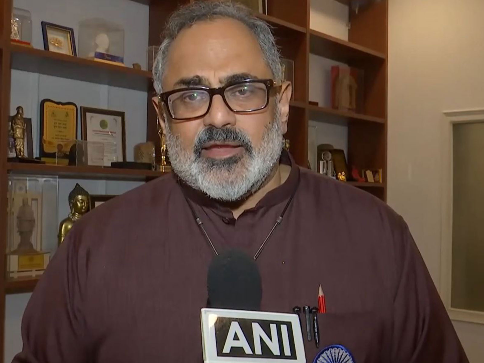 Keralam BJP President Rajeev Chandrasekhar (Photo/ANI)