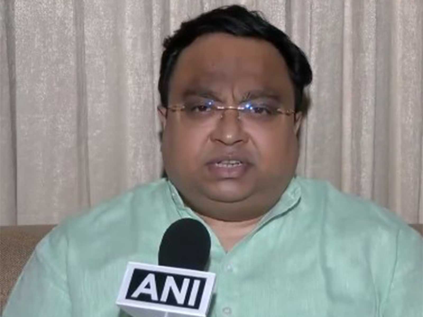 Biju Janata Dal (BJD) MP Sasmit Patra (Photo/ANI)