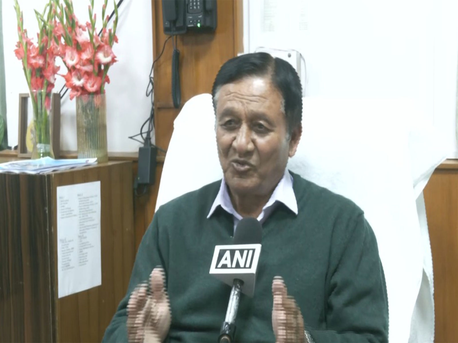 Himachal Pradesh Revenue, Horticulture and Tribal Development Minister Jagat Singh Negi  (Photo/ANI)