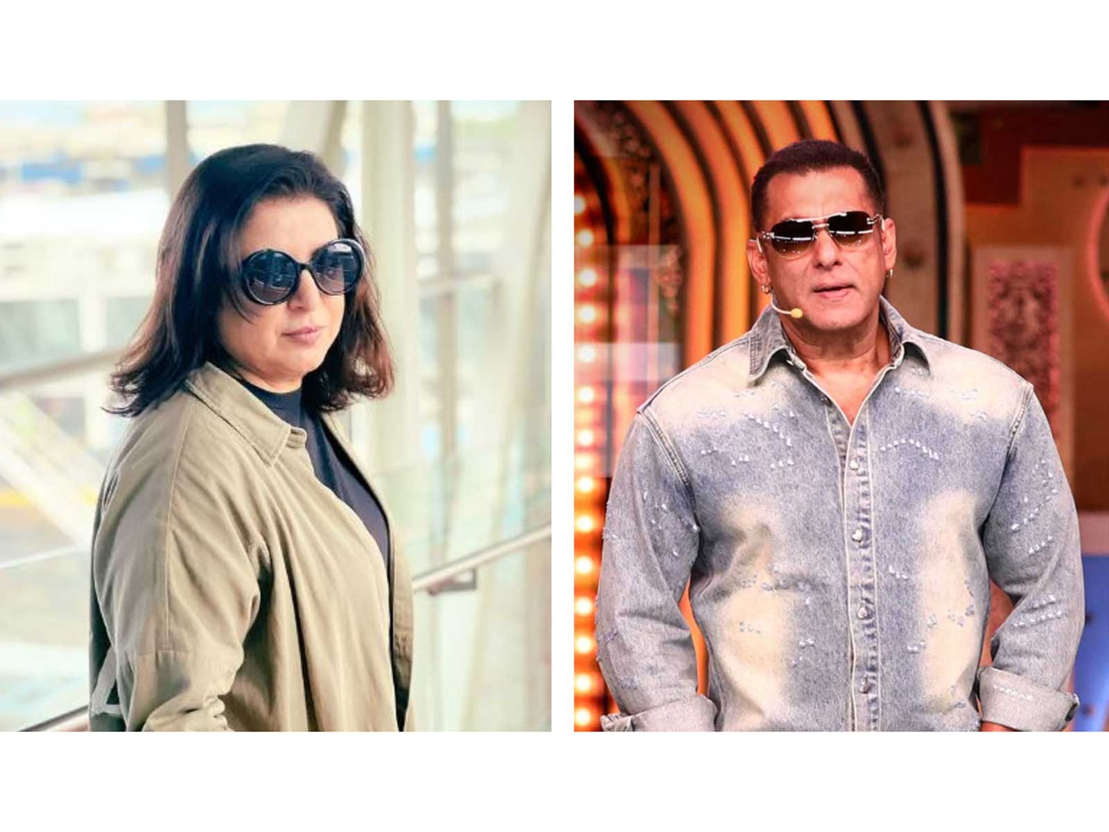 Farah Khan (L) Salman Khan (R) (Photo/instagram/@farahkhankunder/Jio Hotstar Reality)