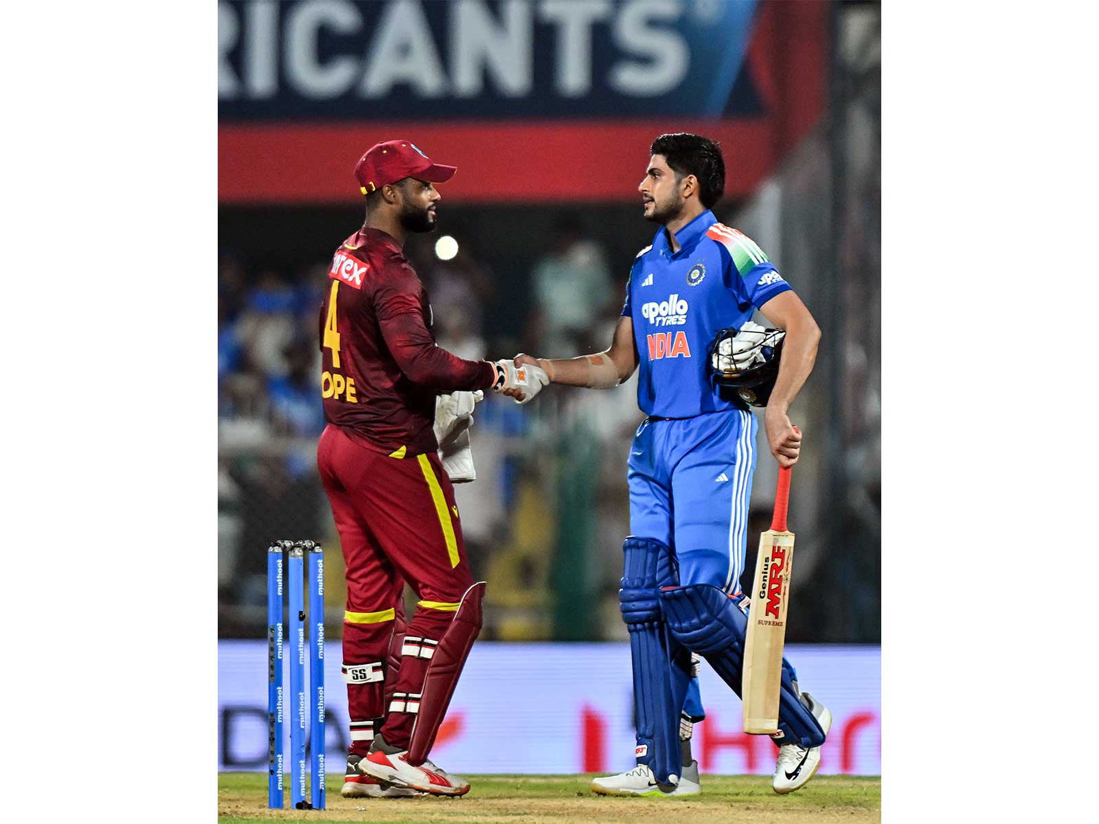 Shai Hope (left) and Shubman Gill (right) (Photo: ANI)