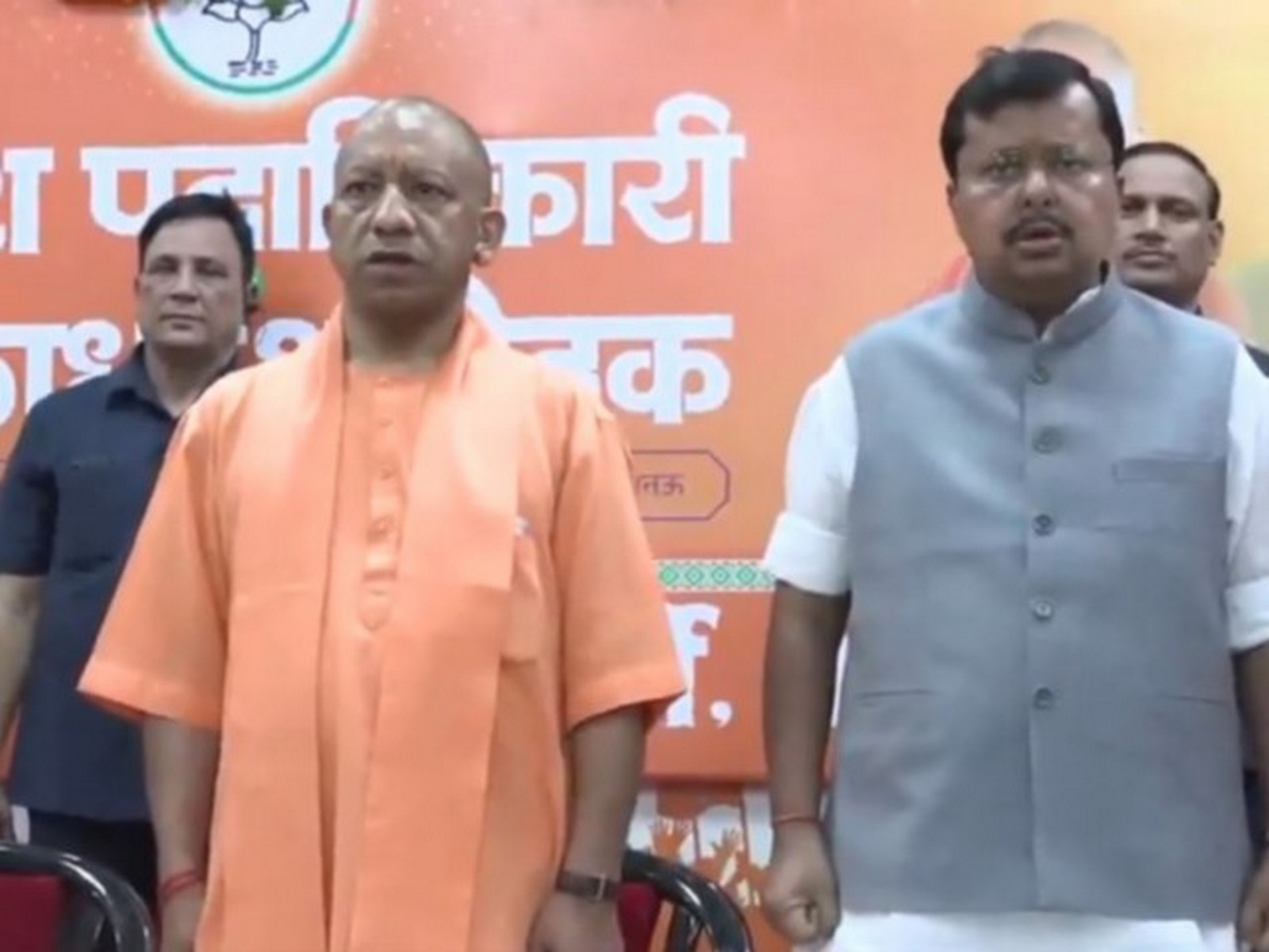 BJP National President Nitin Nabin and CM Yogi Adityanath (File Photo/ANI)