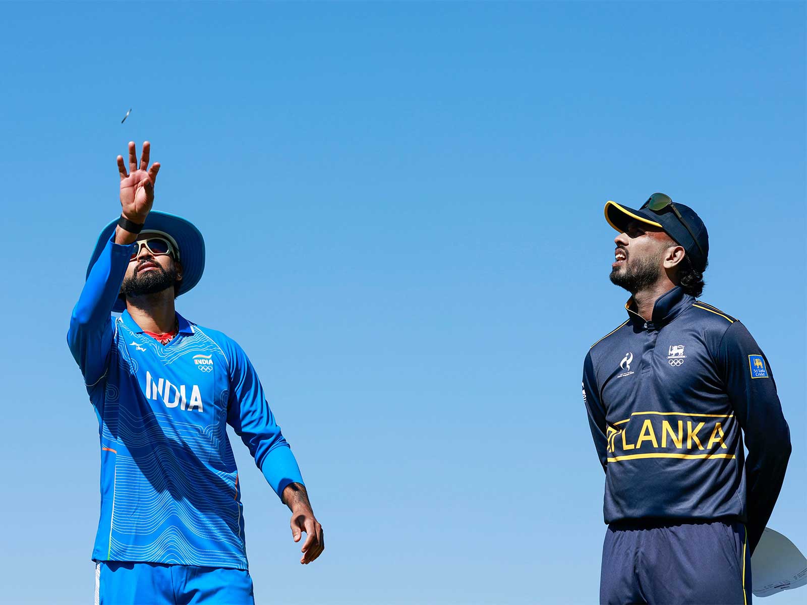 Shreyas Iyer (L) and Sahan Arachchige (R) (Photo: X/@BCCI)