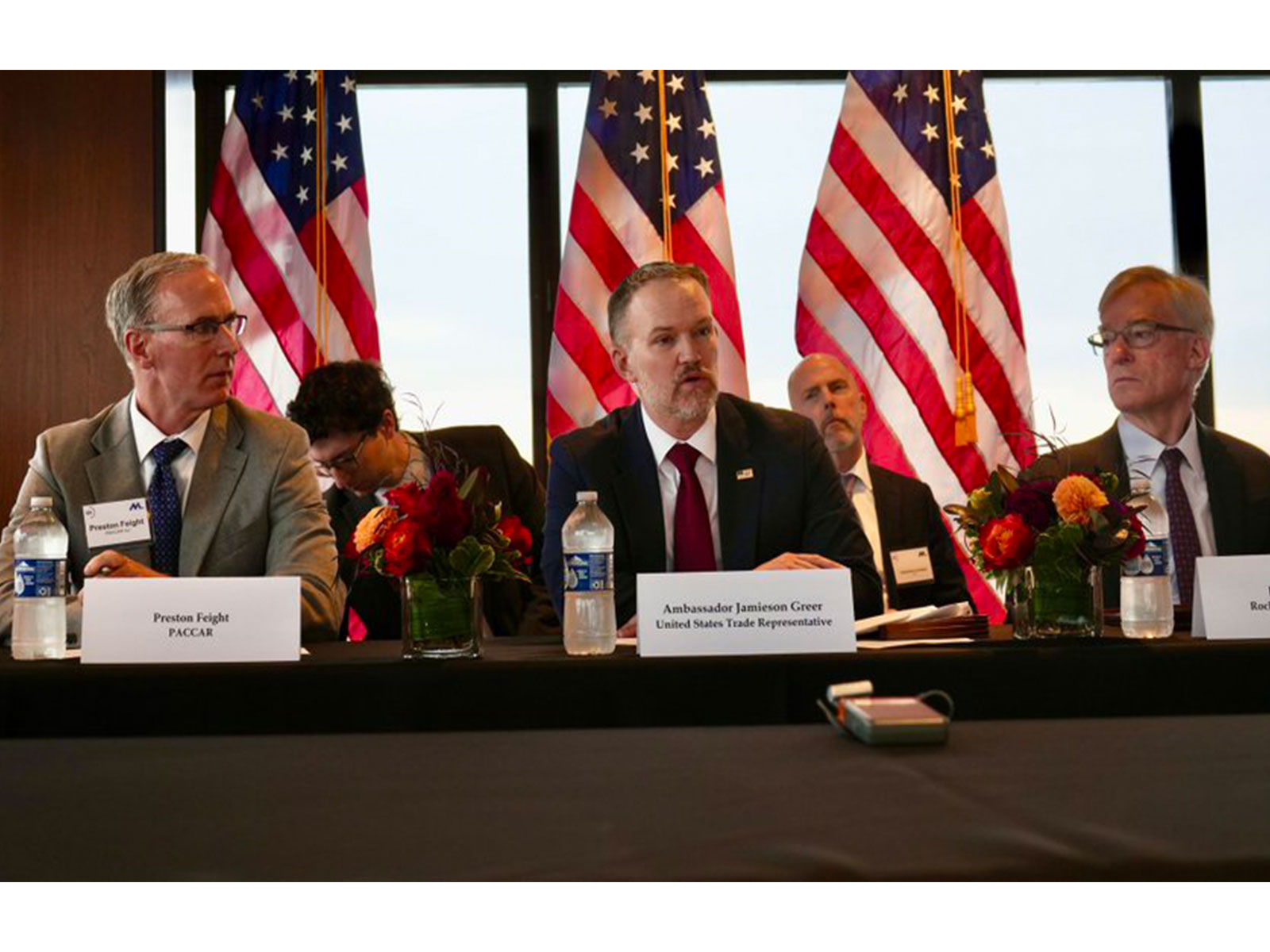US Trade Representative Jamieson Greer delivering the opening address at the G20 Trade Ministerial meeting in Milwaukee, Wisconsin. (Photo: X/@USTradeRep)