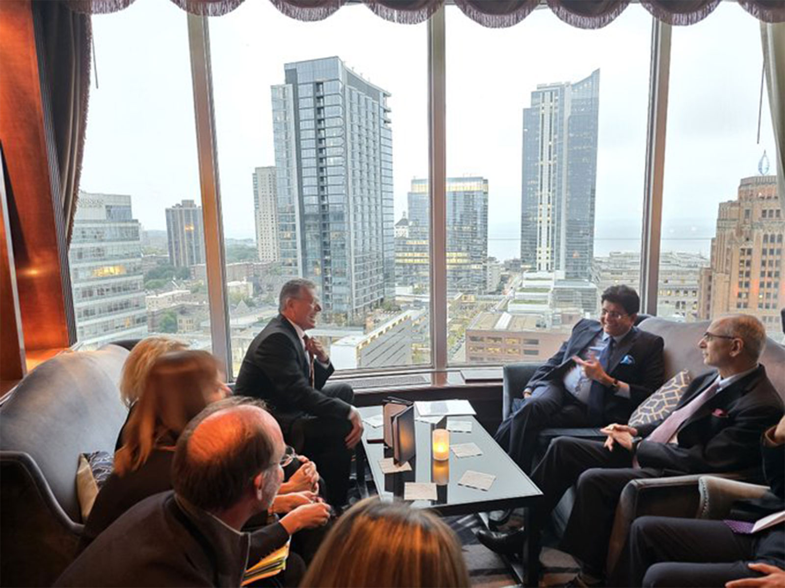 Union Commerce and Industry Minister Piyush Goyal meets European Commissioner for Trade and Economic Security Maros Sefcovic on the sidelines of the G20 Trade Ministers' Meeting in Milwaukee. (Photo: X/@PiyushGoyal)