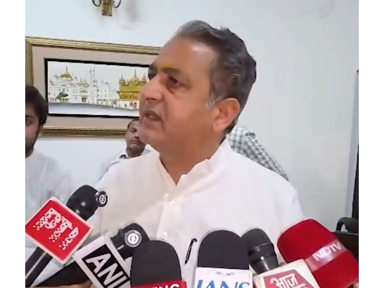 Punjab Congress Election Management and Coordination Committee Chairperson Vijay Inder Singla (Photo/ANI)