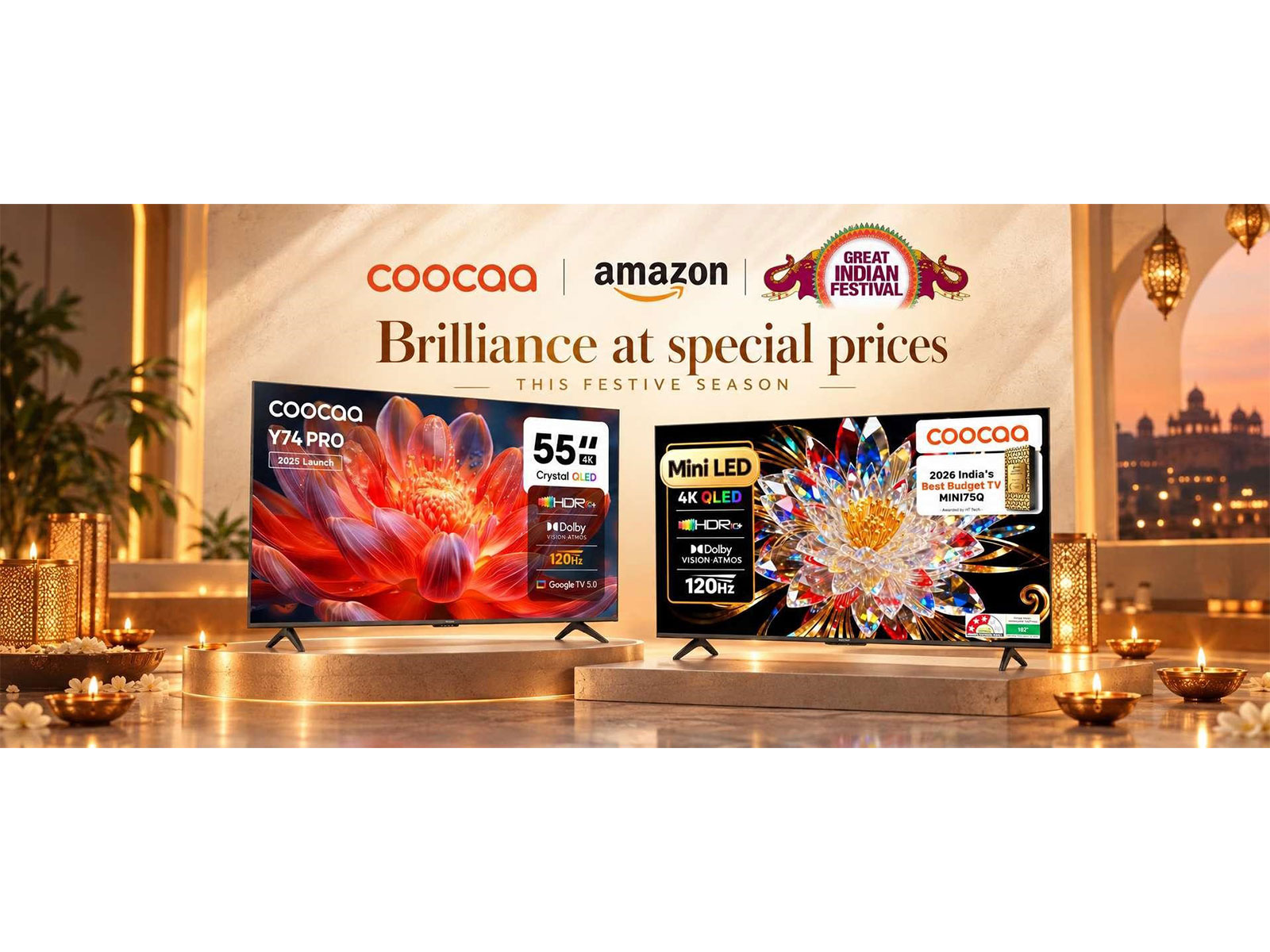 With special prices starting at ₹18,499, Coocaa brings 4K UHD QLED and Mini LED entertainment within reach of more Indian households this festive season