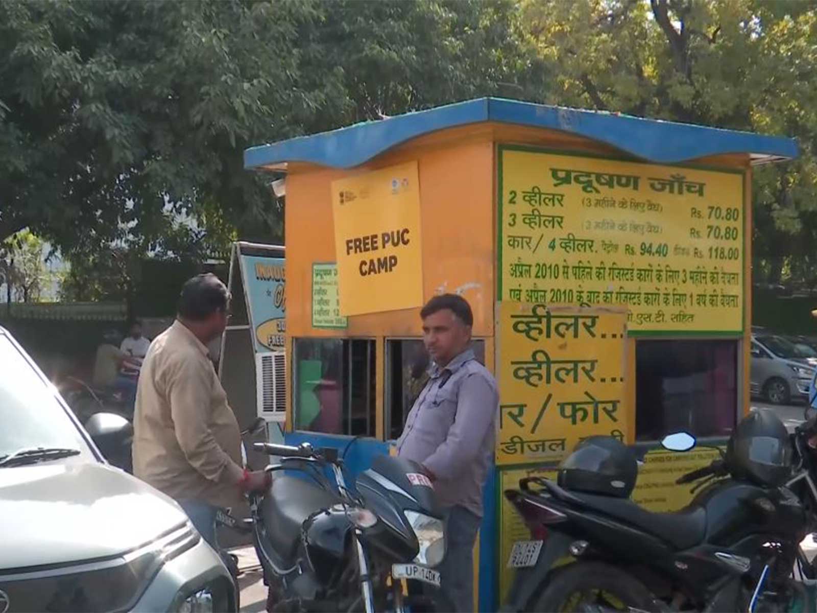 Vehicles queue at petrol pump in Delhi amid enforcement of the “No PUCC, No Fuel” rule (Photo/ANI)