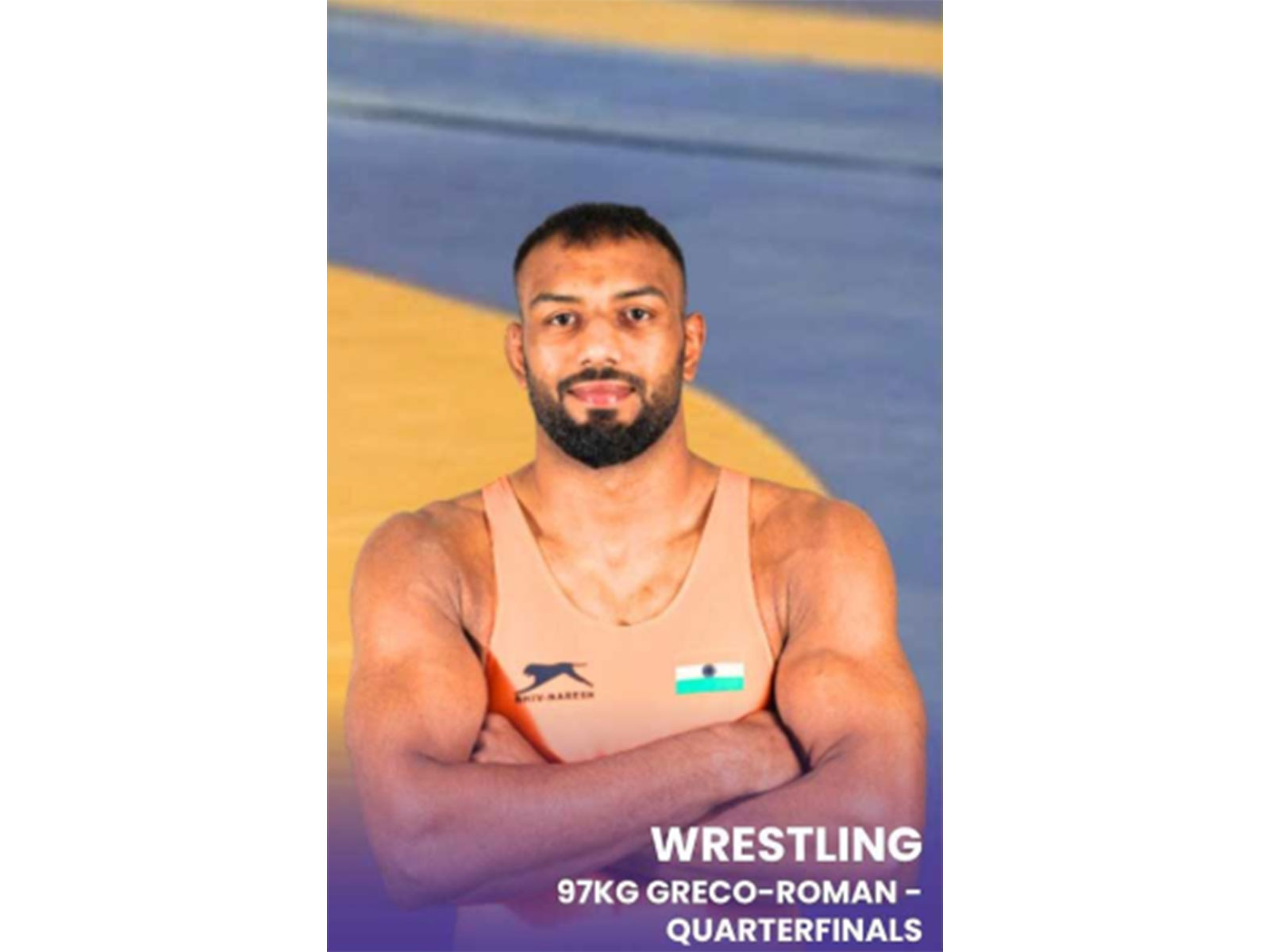 India's greco-roman wrestler Nitesh Siwach (Photo: X/ @Media_SAI)