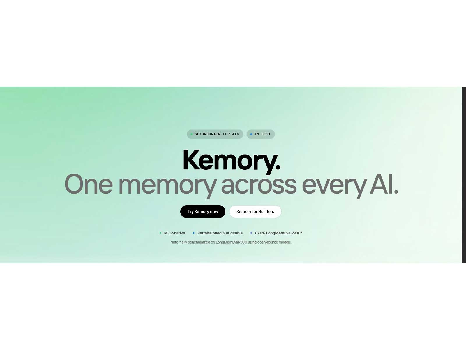 SeKondBrain's Kemory Launches with Indian Users' Data Held on Indian Soil