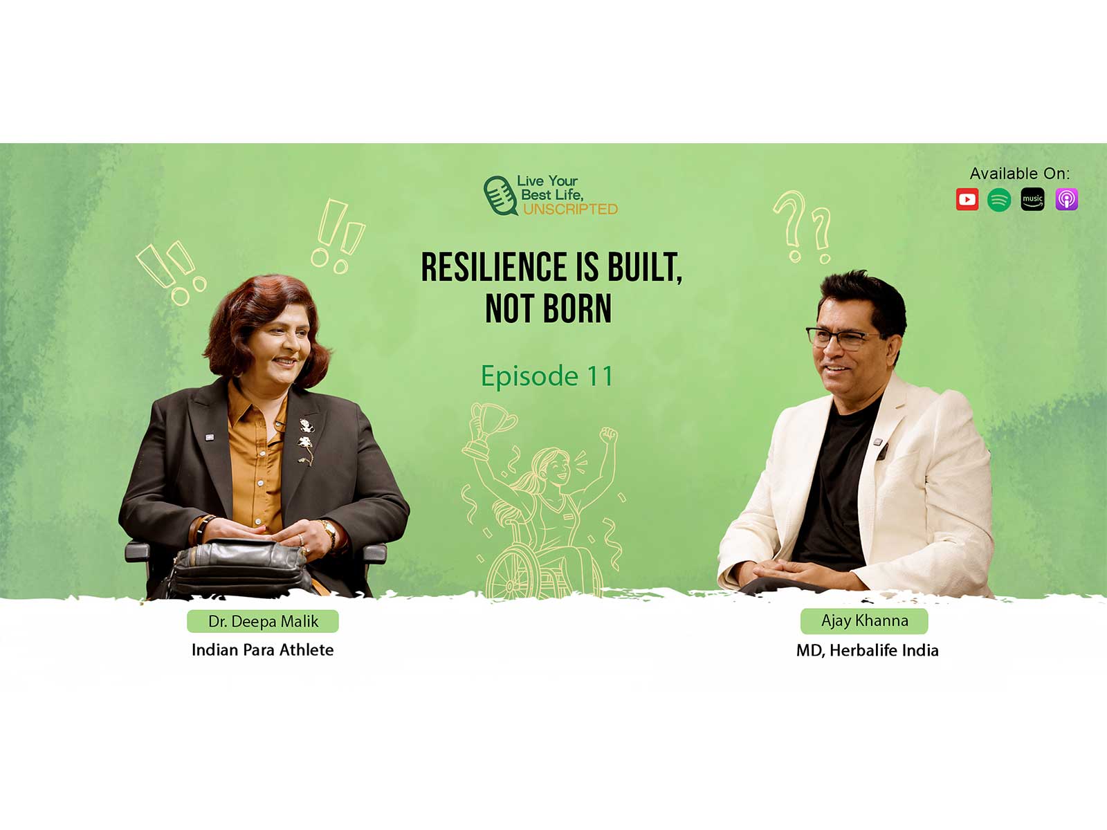 Deepa Malik Shares Powerful Lessons on Resilience, Reinvention and Self Belief on Herbalife India's Live Your Best Life, Unscripted