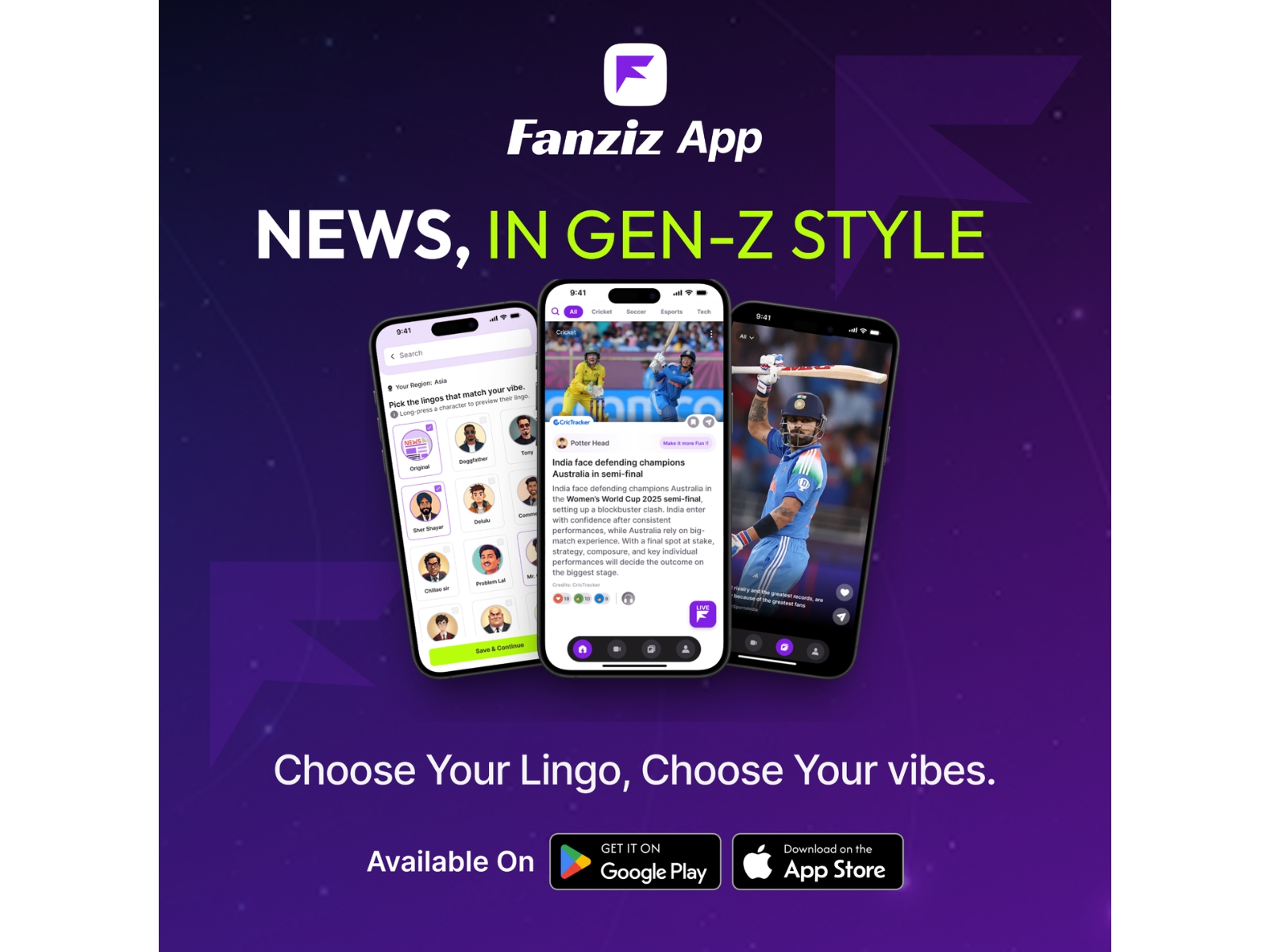 Yudiz Solutions and CricTracker unveil Fanziz, a new-age News and Entertainment platform