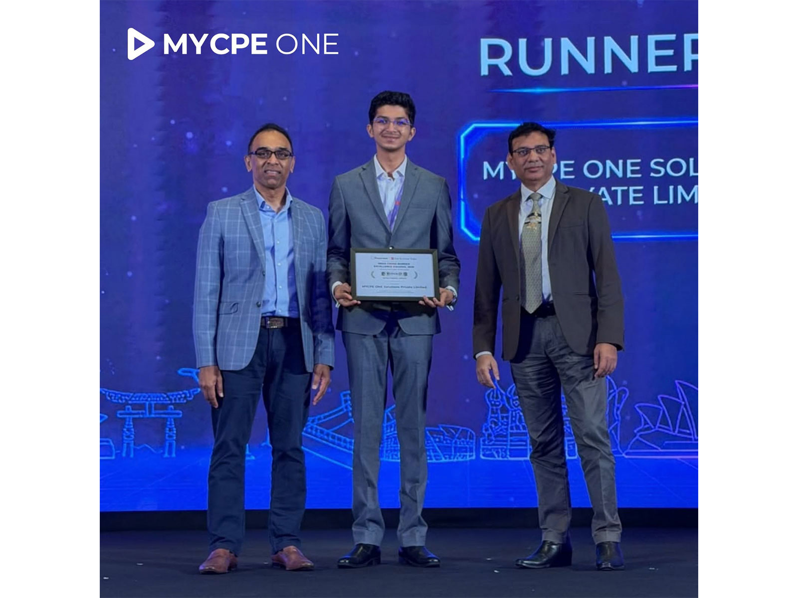MYCPE ONE awarded in the service Export EdTech Category at the Payoneer India Cross-Border Excellence Awards 2026