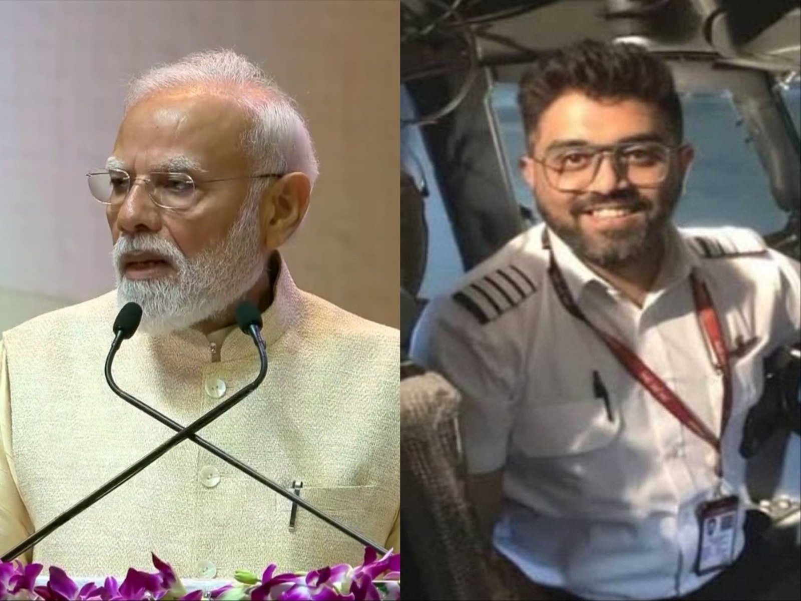 PM Narendra Modi and Capt Smit Machchhar (Photo/ANI & MEA)